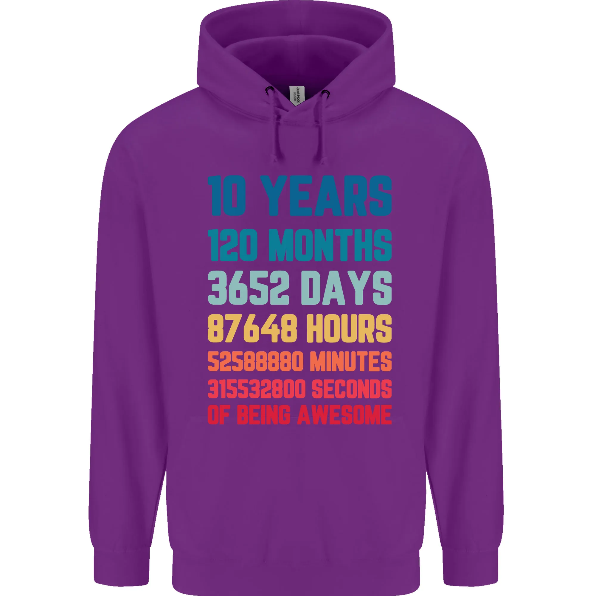 10th Birthday 10 Year Old Childrens Kids Hoodie
