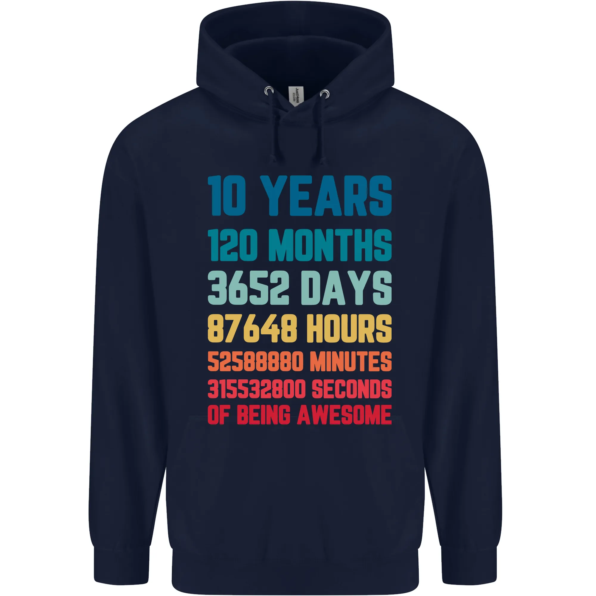 10th Birthday 10 Year Old Childrens Kids Hoodie