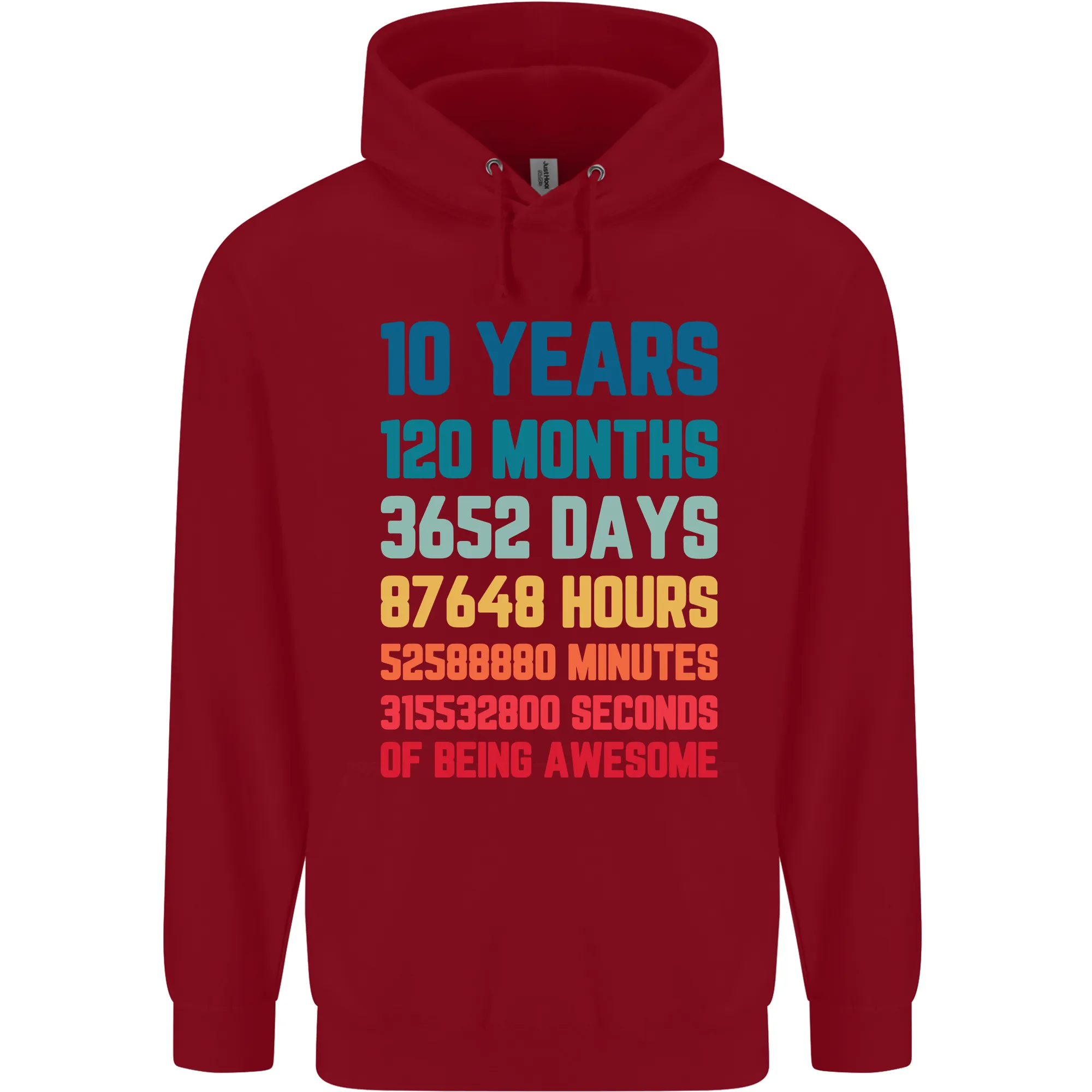 10th Birthday 10 Year Old Childrens Kids Hoodie