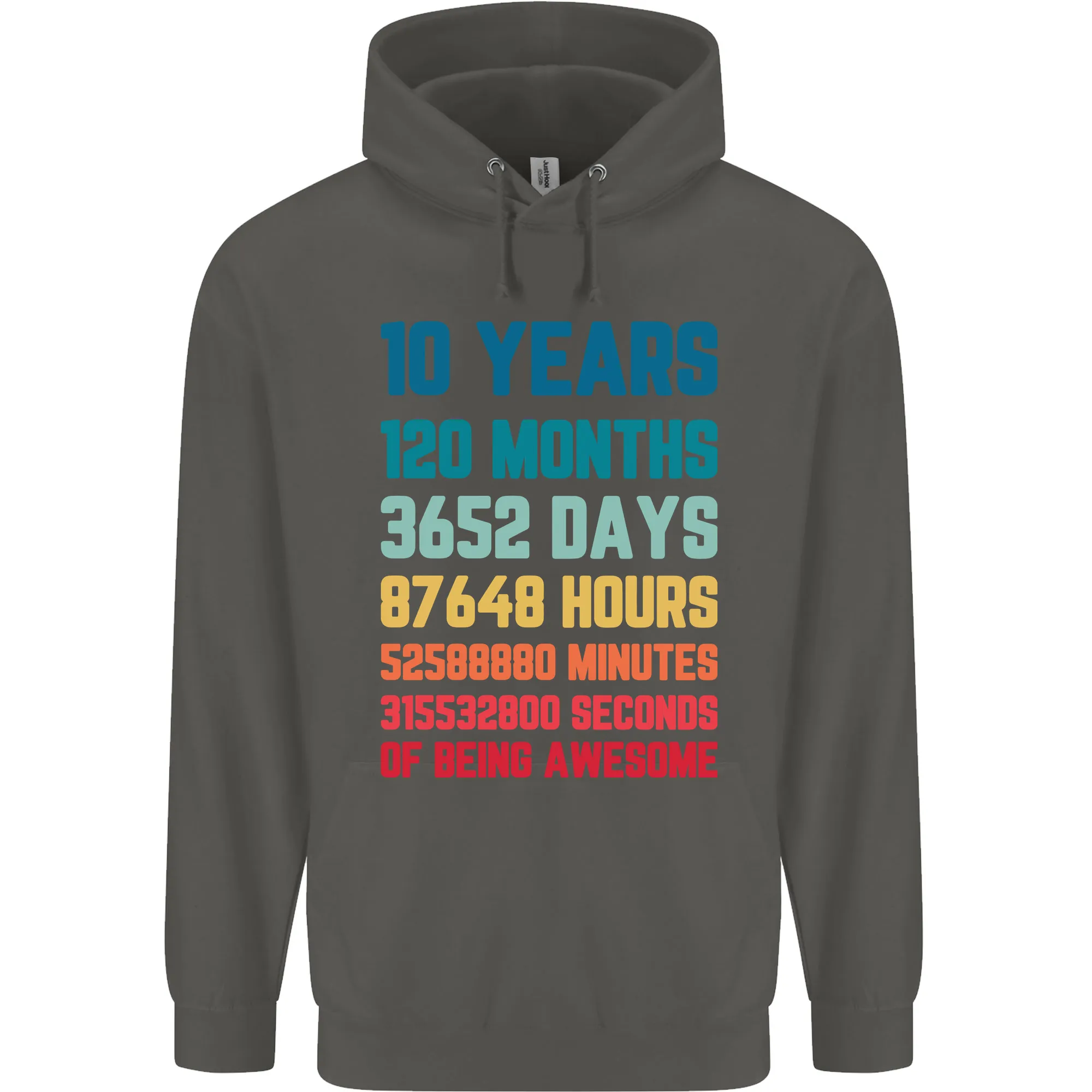 10th Birthday 10 Year Old Childrens Kids Hoodie