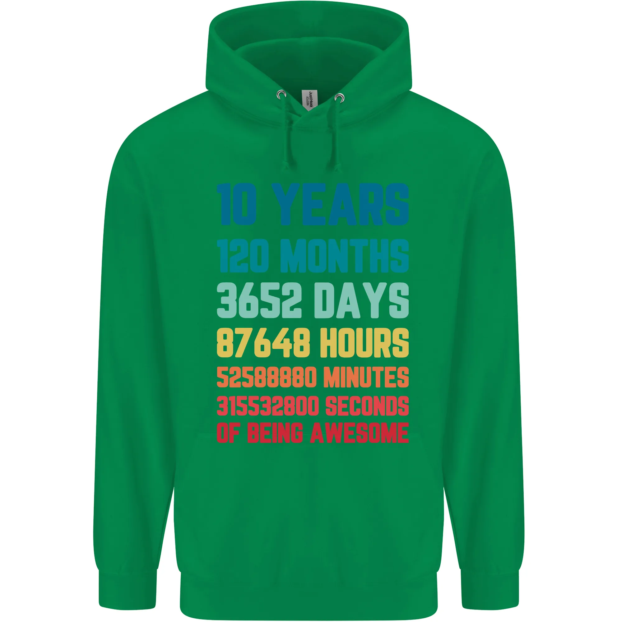 10th Birthday 10 Year Old Childrens Kids Hoodie