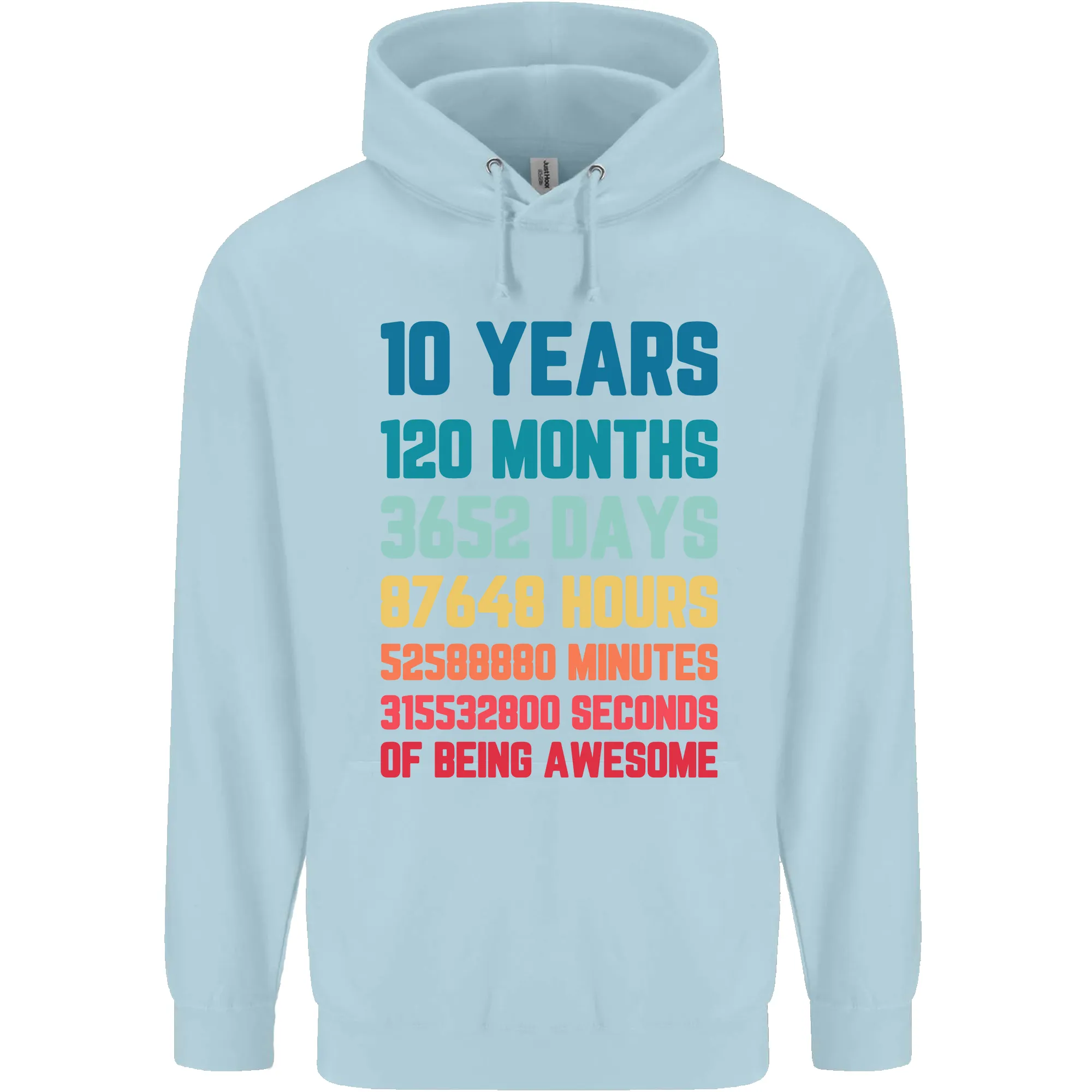 10th Birthday 10 Year Old Childrens Kids Hoodie