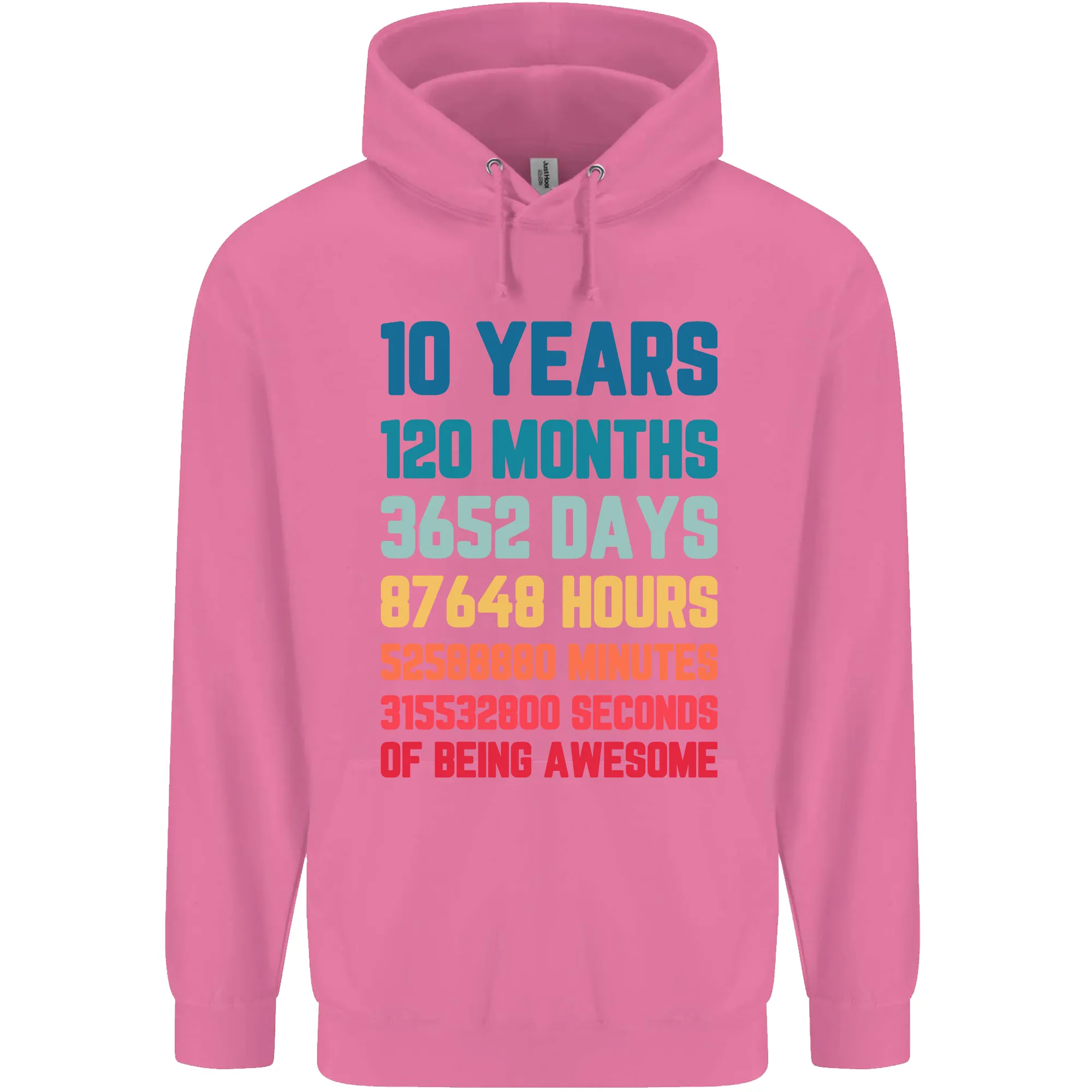 10th Birthday 10 Year Old Childrens Kids Hoodie