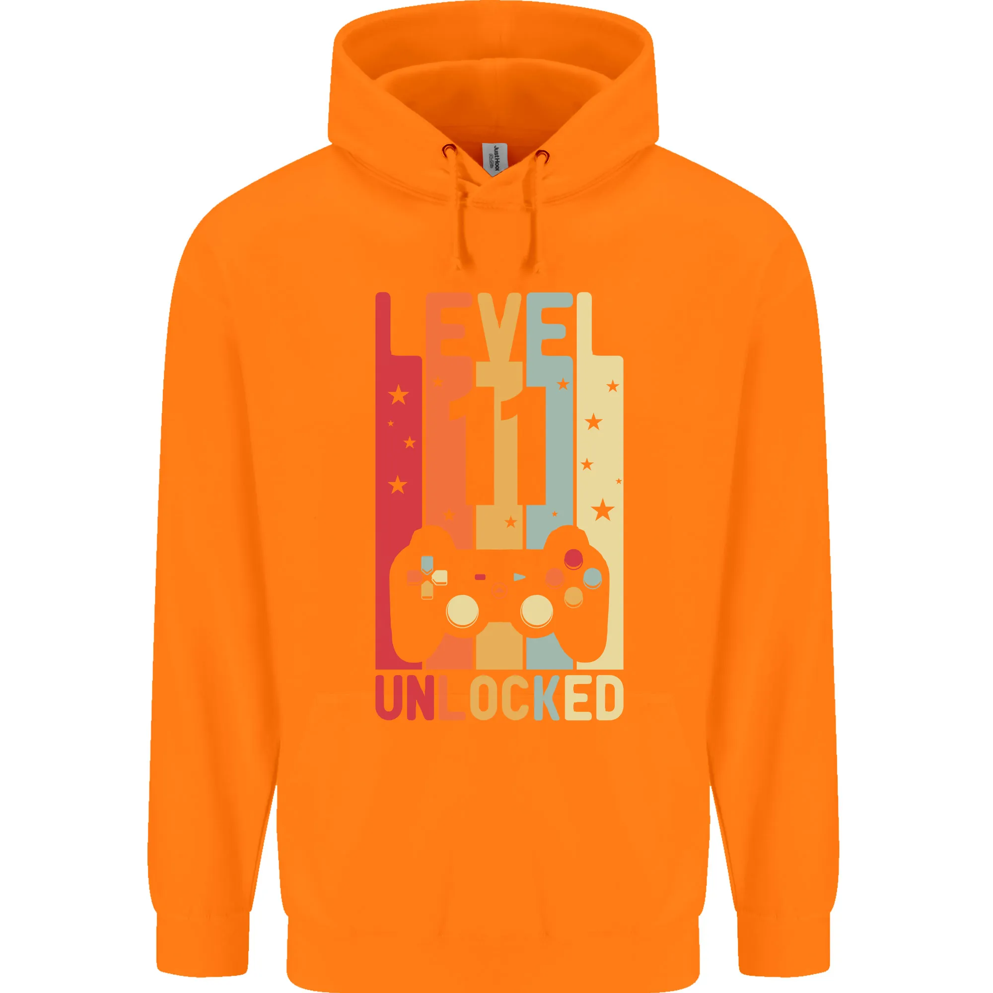 11th Birthday 11 Year Old Level Up Gaming Childrens Kids Hoodie