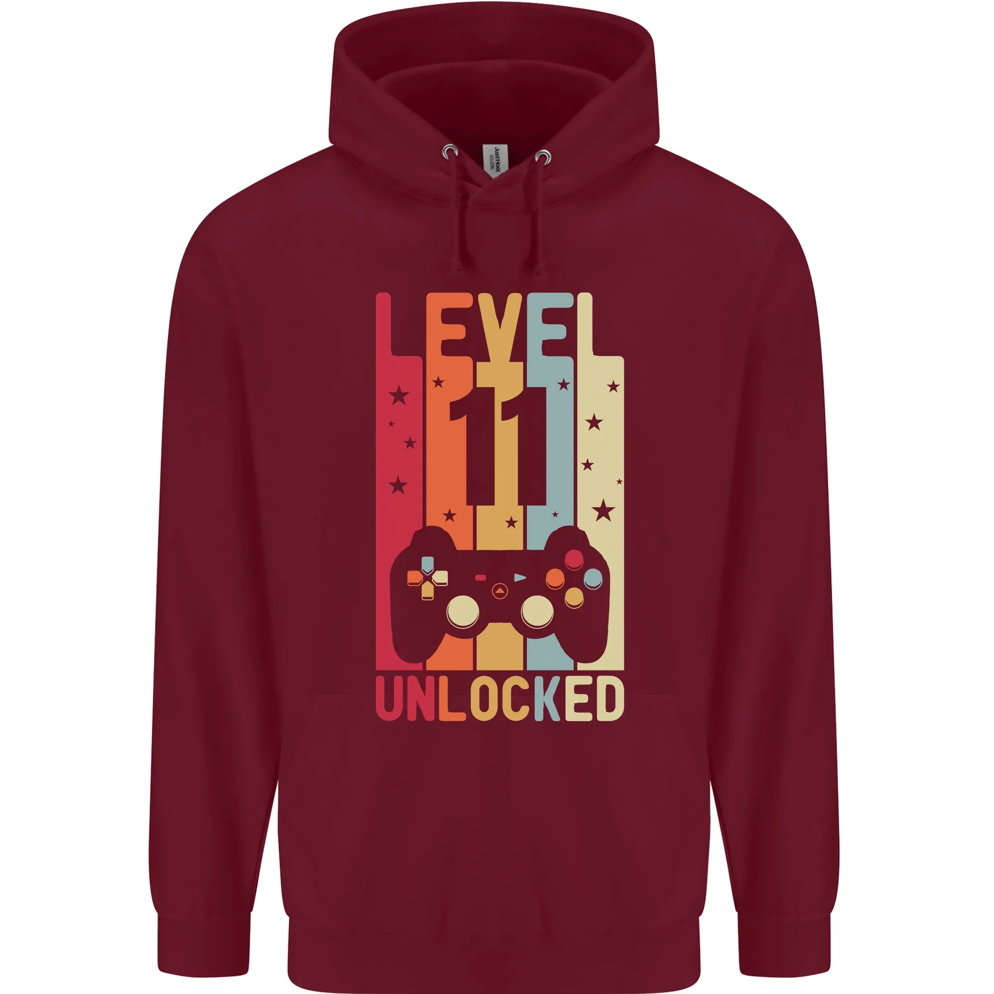 11th Birthday 11 Year Old Level Up Gaming Childrens Kids Hoodie