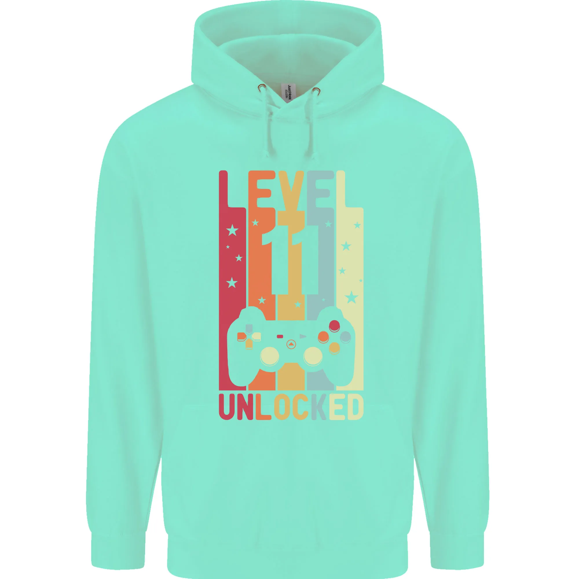 11th Birthday 11 Year Old Level Up Gaming Childrens Kids Hoodie