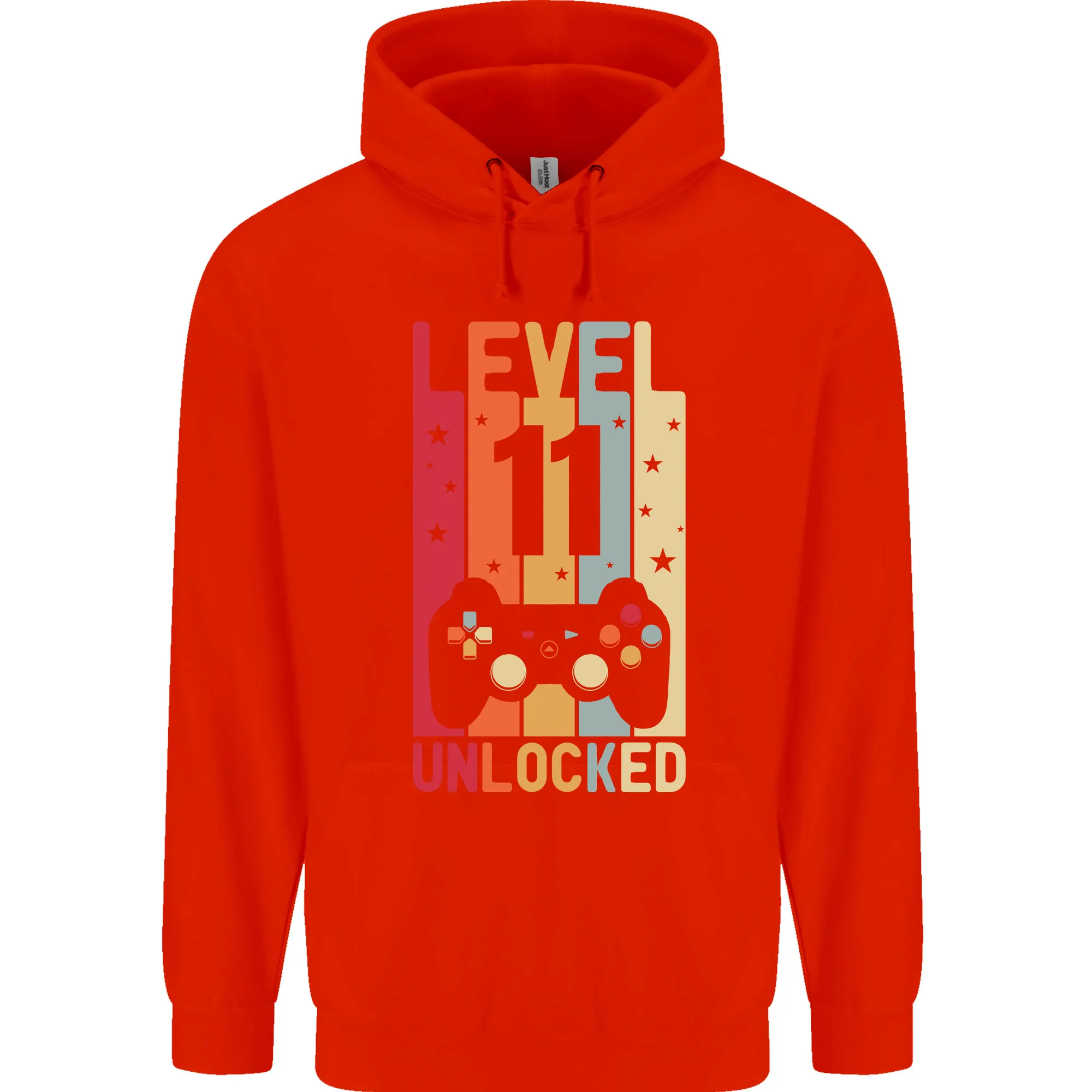 11th Birthday 11 Year Old Level Up Gaming Childrens Kids Hoodie