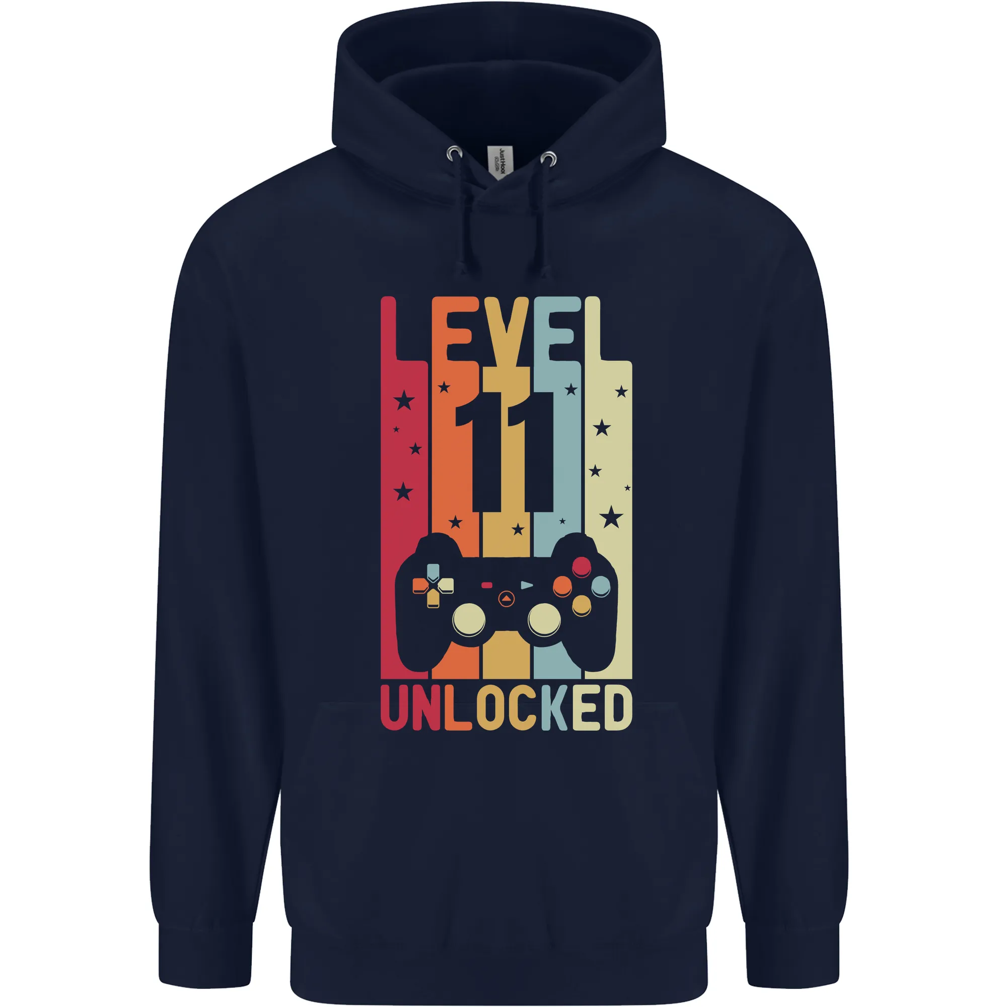 11th Birthday 11 Year Old Level Up Gaming Childrens Kids Hoodie