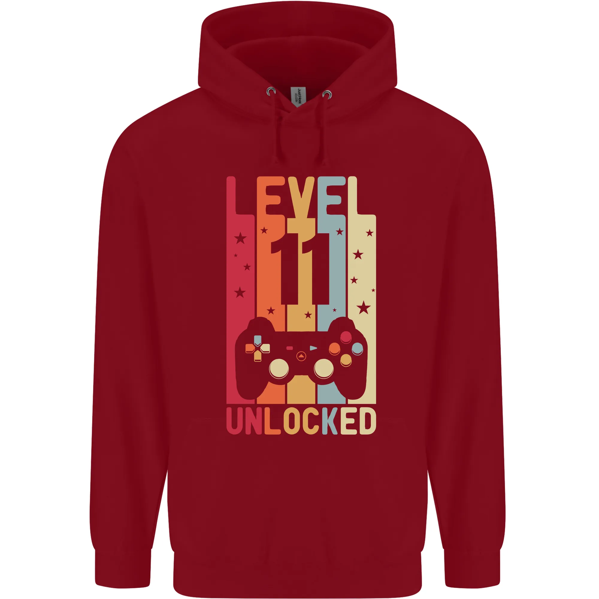 11th Birthday 11 Year Old Level Up Gaming Childrens Kids Hoodie