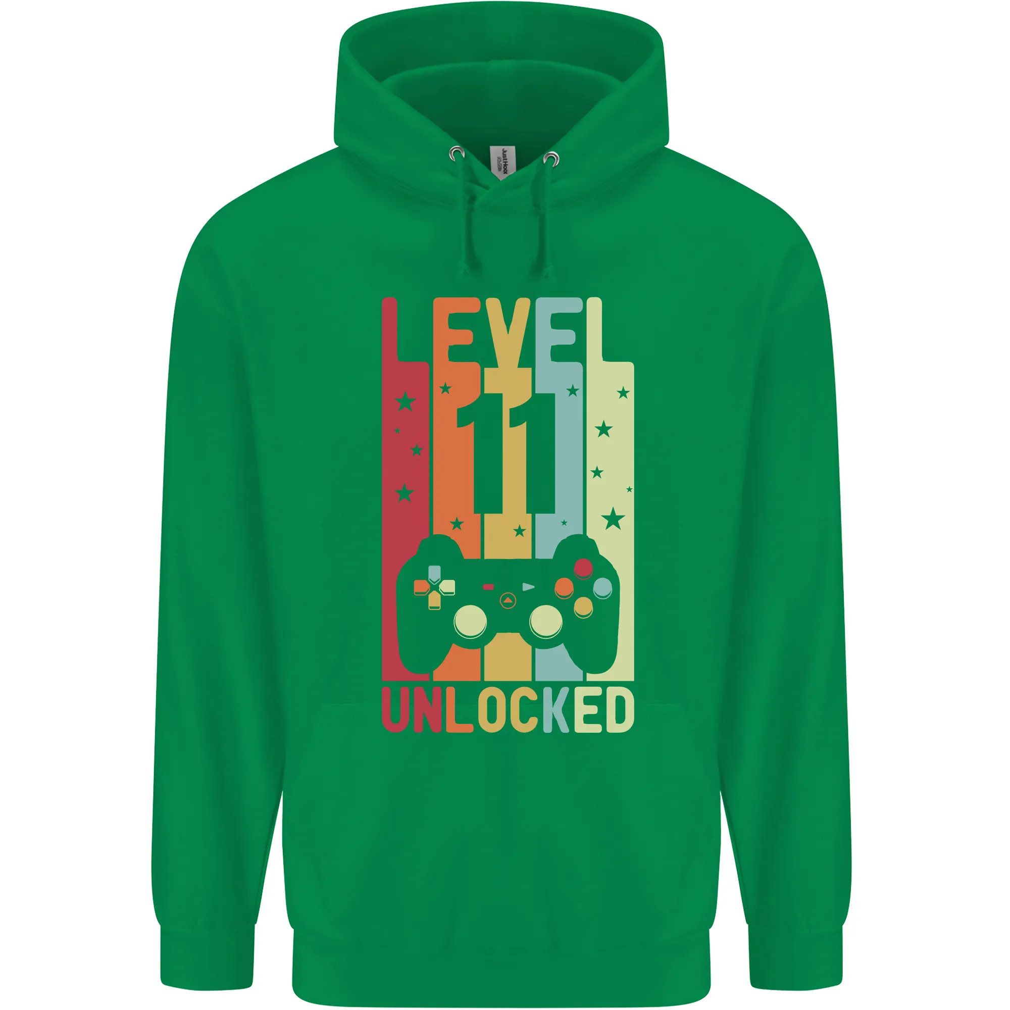 11th Birthday 11 Year Old Level Up Gaming Childrens Kids Hoodie