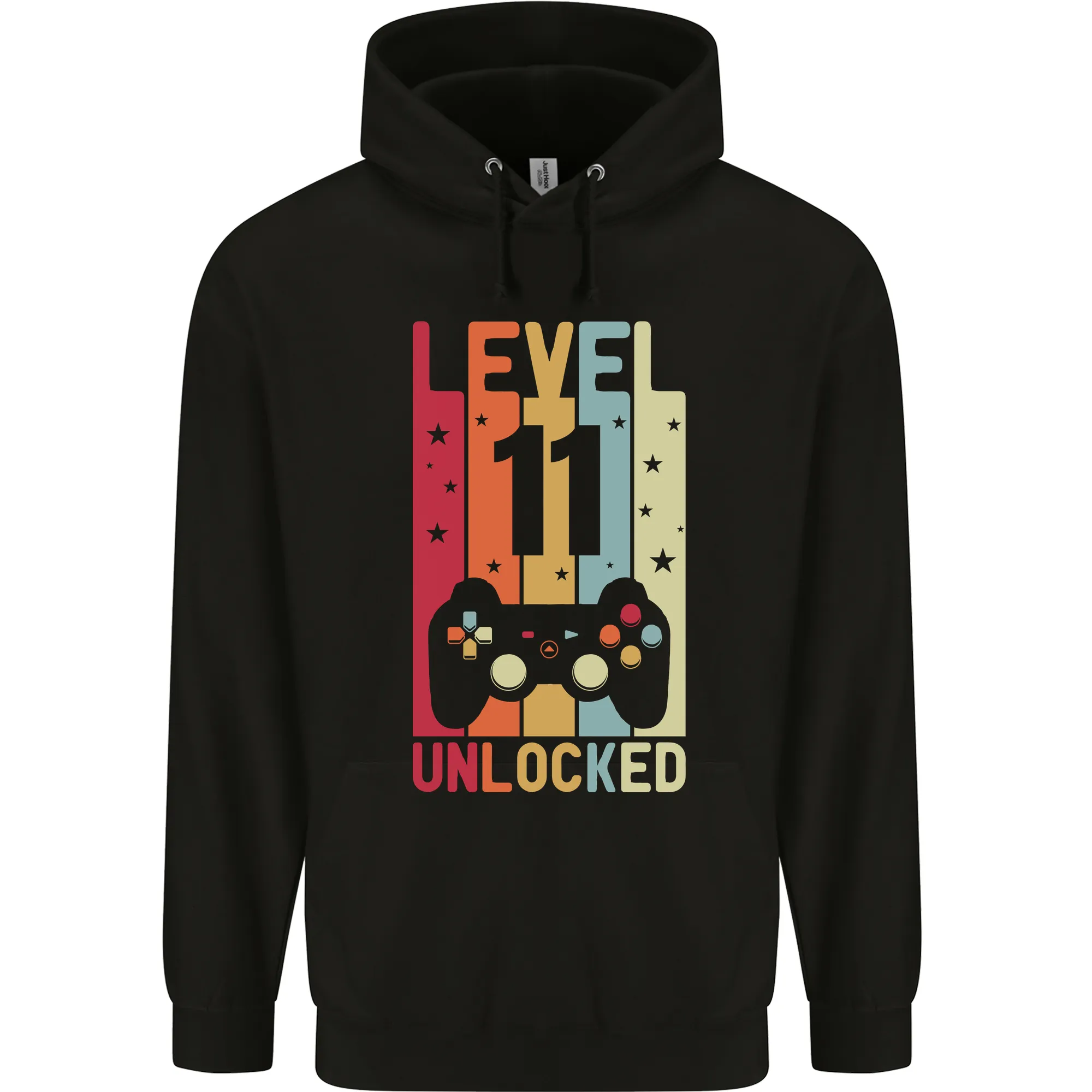 11th Birthday 11 Year Old Level Up Gaming Childrens Kids Hoodie
