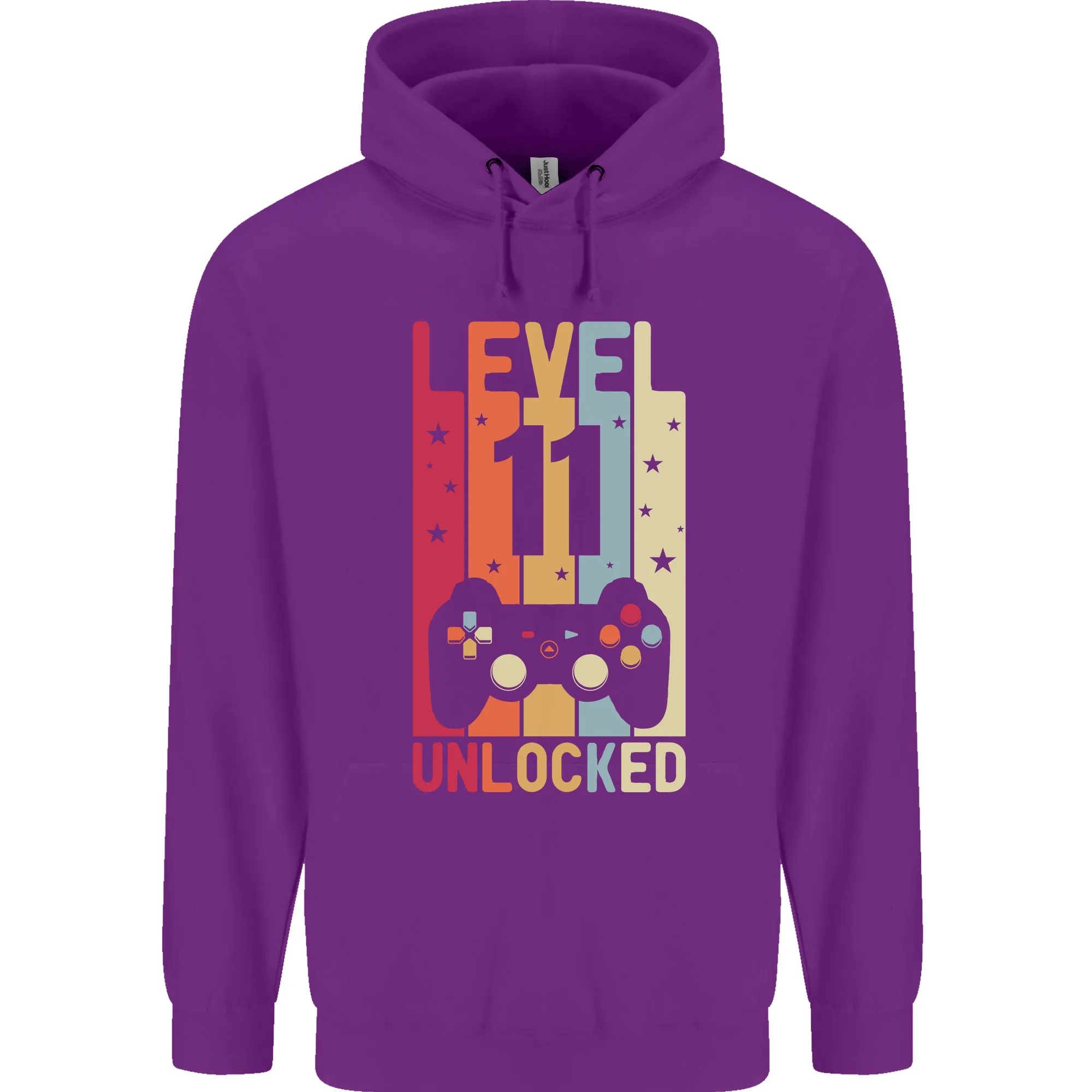 11th Birthday 11 Year Old Level Up Gaming Childrens Kids Hoodie