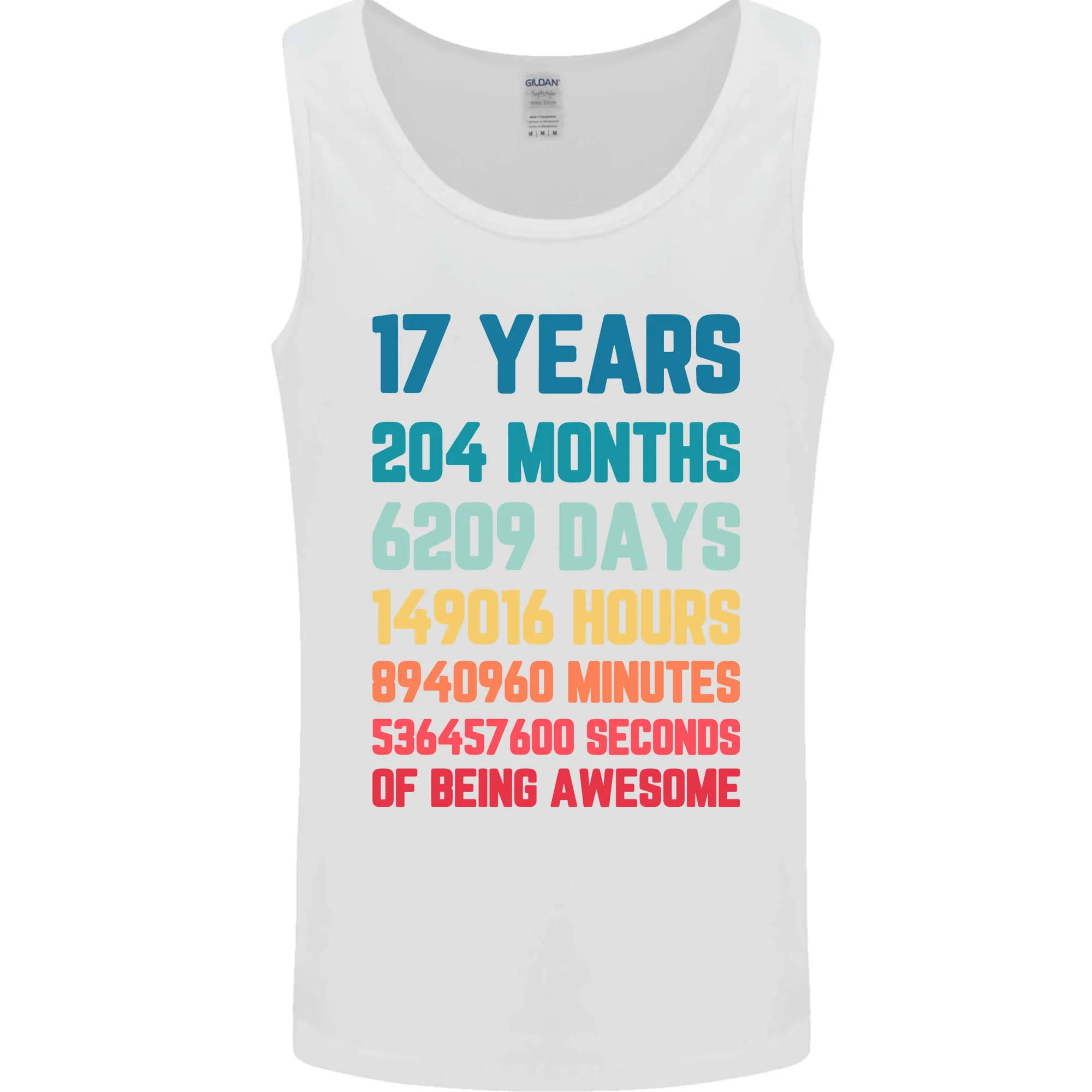 17th Birthday 17 Year Old Mens Vest Tank Top