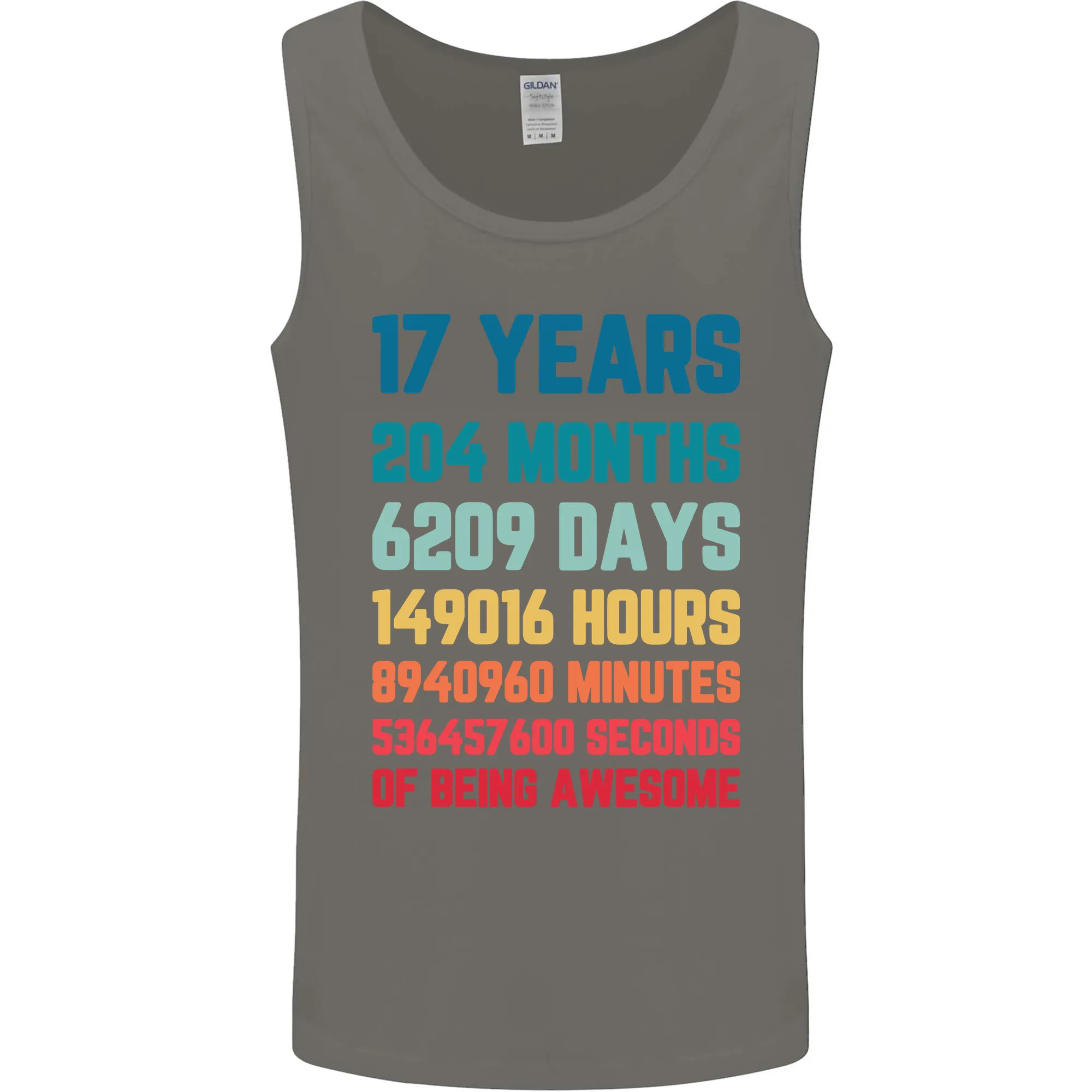 17th Birthday 17 Year Old Mens Vest Tank Top