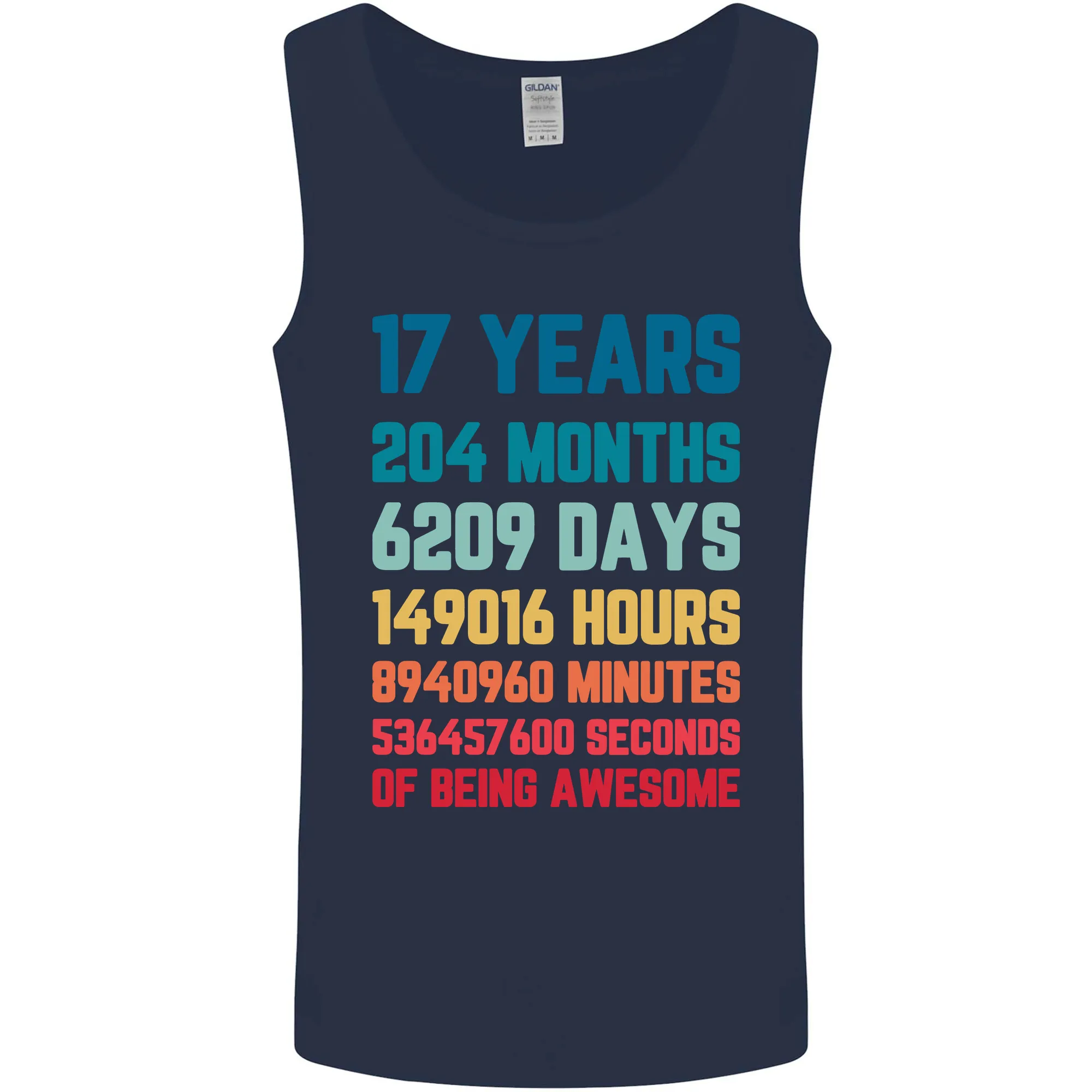 17th Birthday 17 Year Old Mens Vest Tank Top