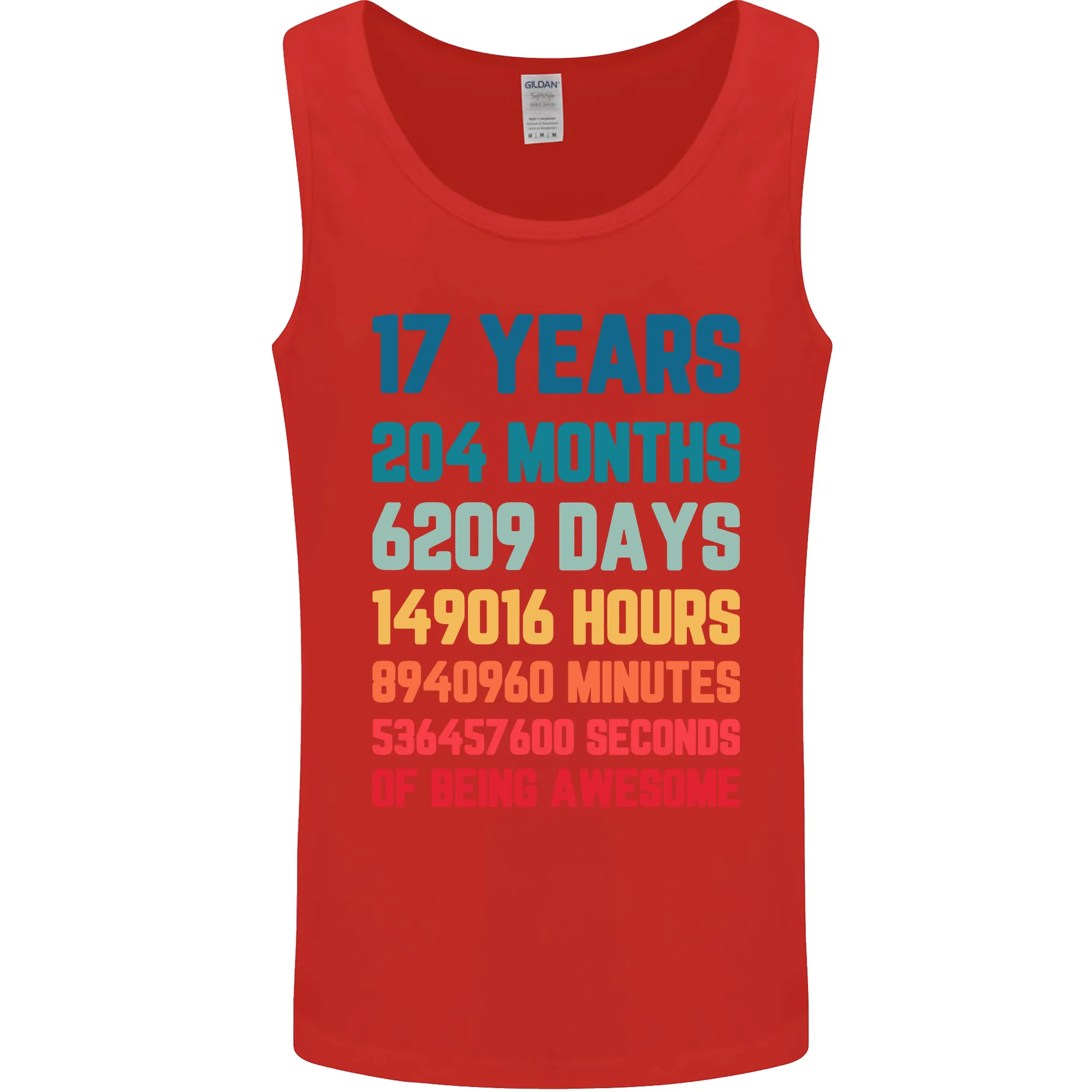 17th Birthday 17 Year Old Mens Vest Tank Top