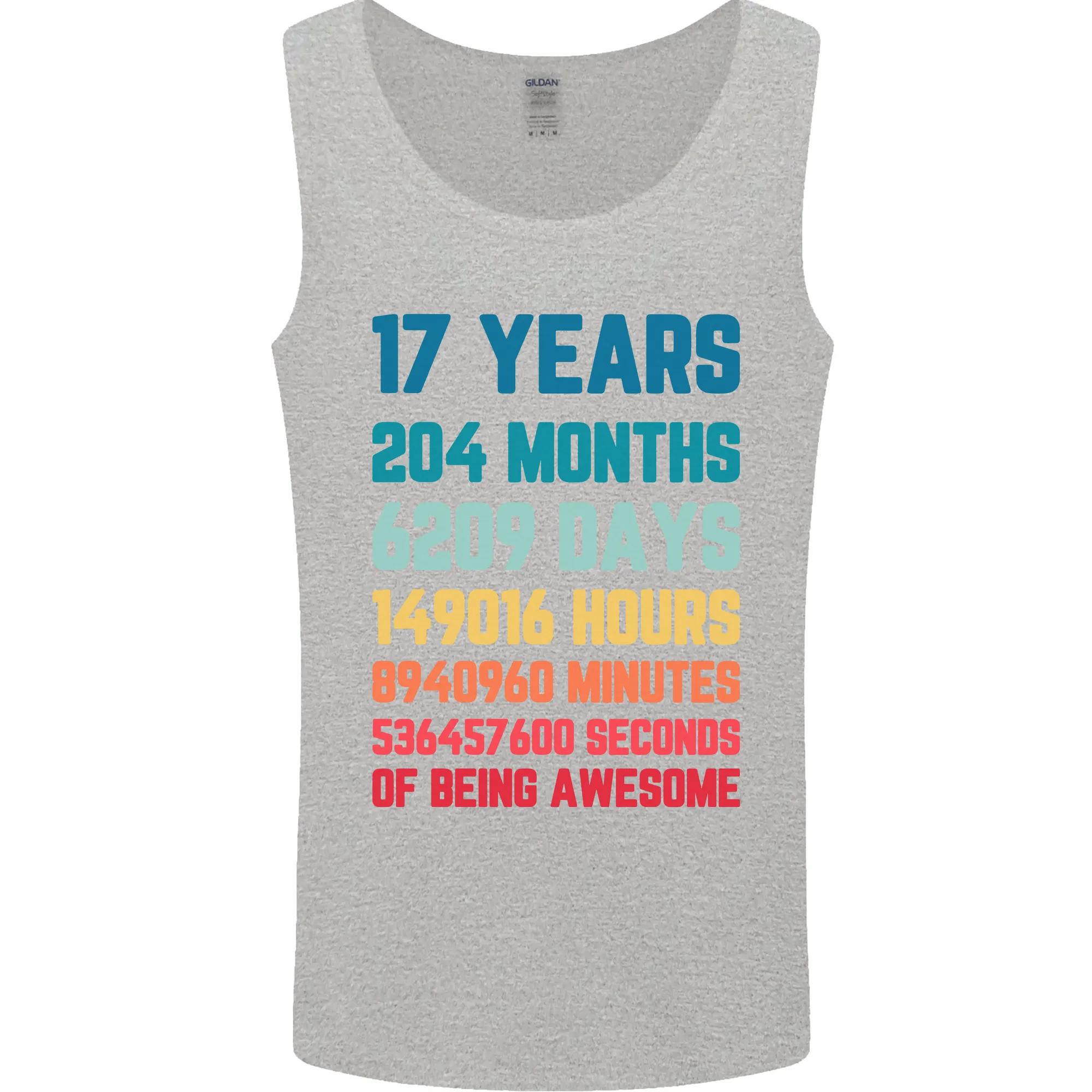 17th Birthday 17 Year Old Mens Vest Tank Top