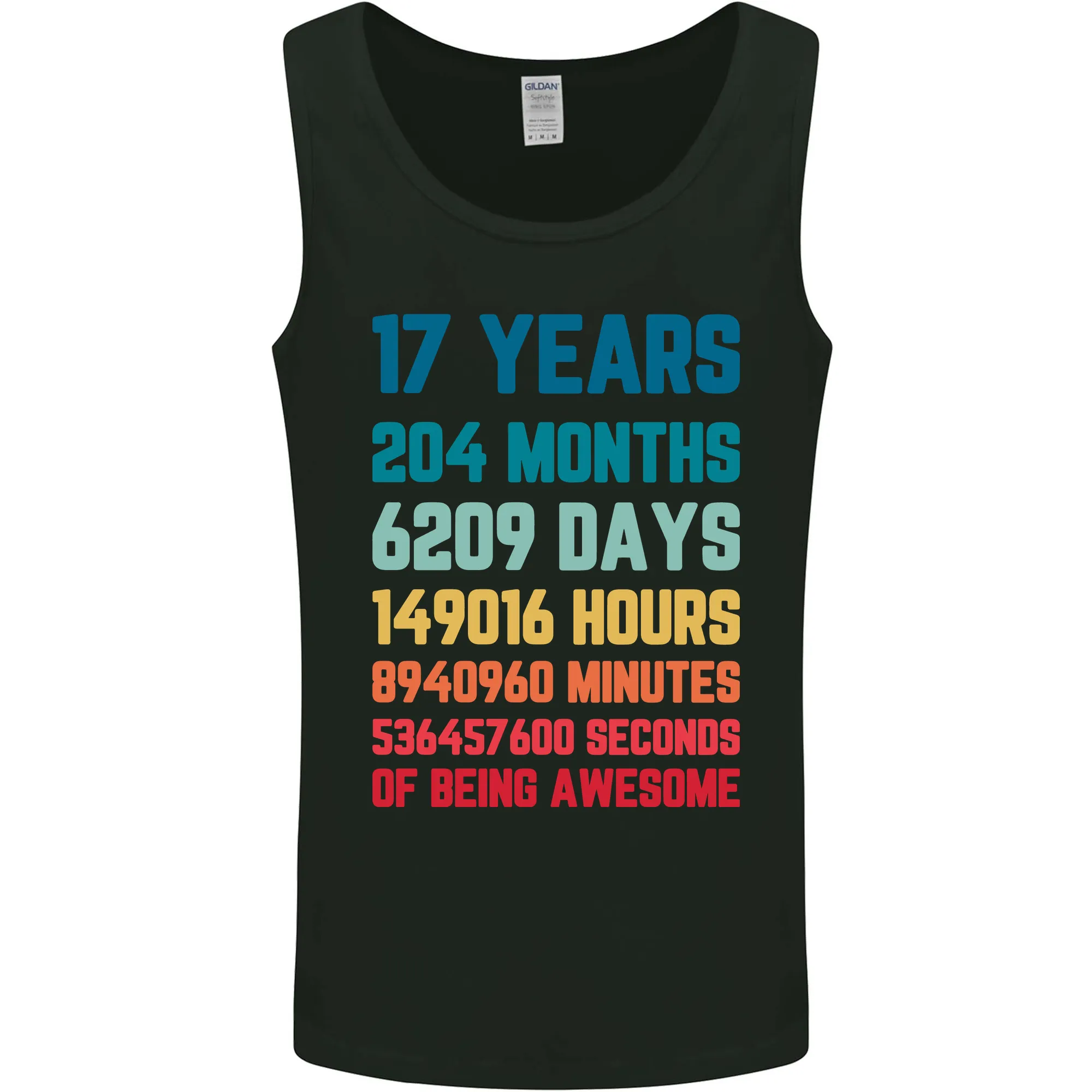 17th Birthday 17 Year Old Mens Vest Tank Top