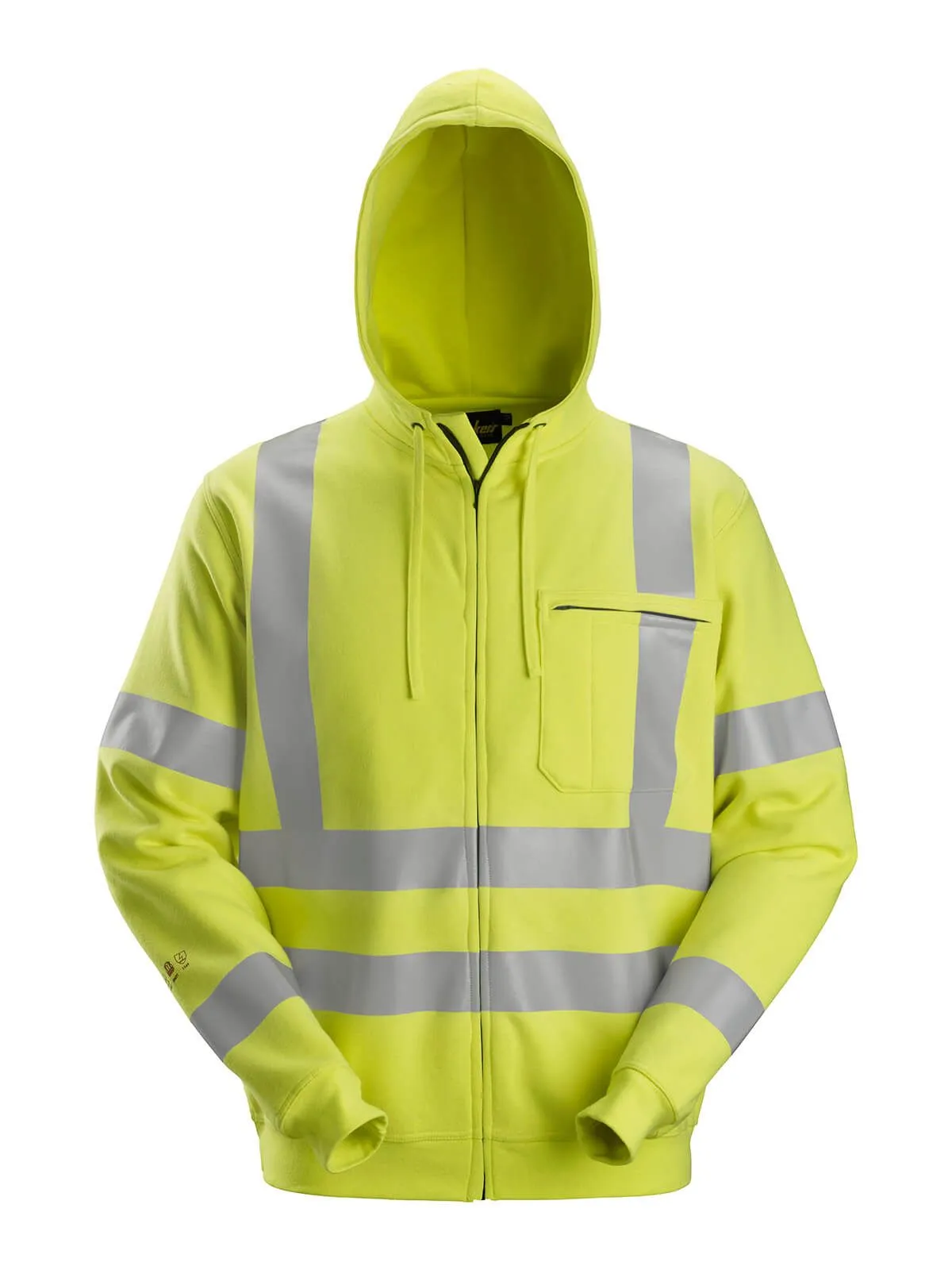 2865&#x20;High&#x20;Vis&#x20;Hoodie&#x20;with&#x20;Zip&#x20;Fireproof&#x20;ProtecWork&#x20;-&#x20;Snickers