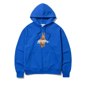 3D SUPER RABBIT HOODIE BLUE