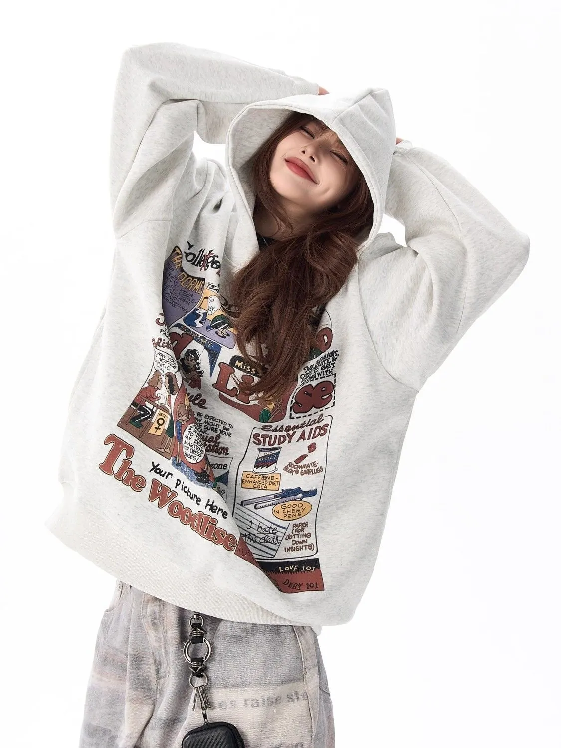 AG American Retro Cartoon Animation Hoodie