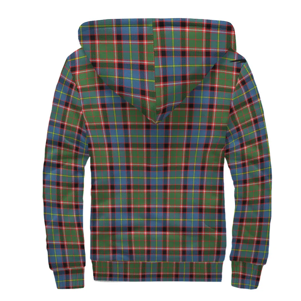 Aikenhead Tartan Sherpa Hoodie with Family Crest