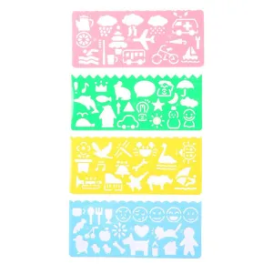 Airplane Animal Dog Bus Cloud Bid Flower Kids Stencils Cards Craft Wall Drawing Art Airbrush Children Nursery Scrapbooking Cute Playful
