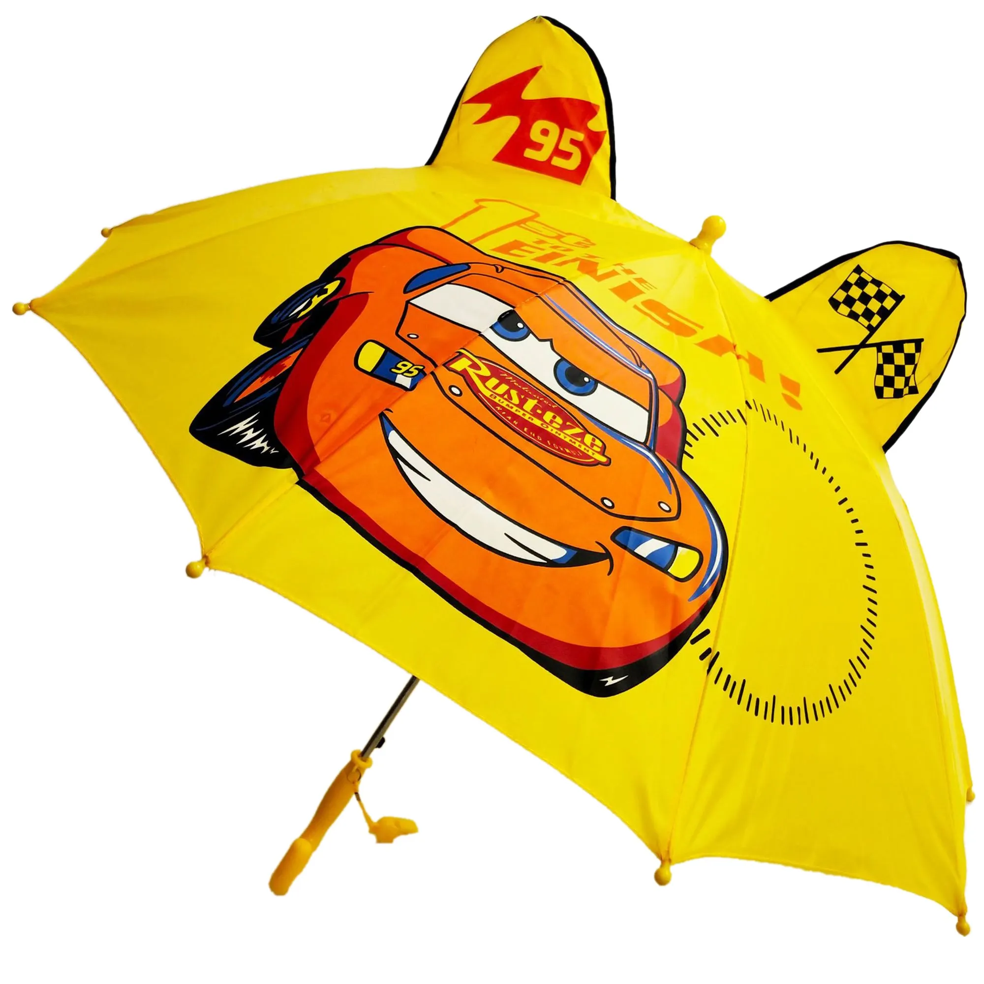 Babymoon Car Designer Popup Ears Kids Umbrella | 2 To 15 Y | Yellow