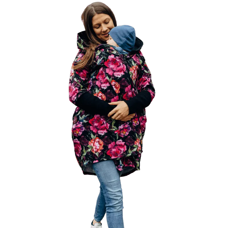 Babywearing Hoodie Peony by LennyLamb