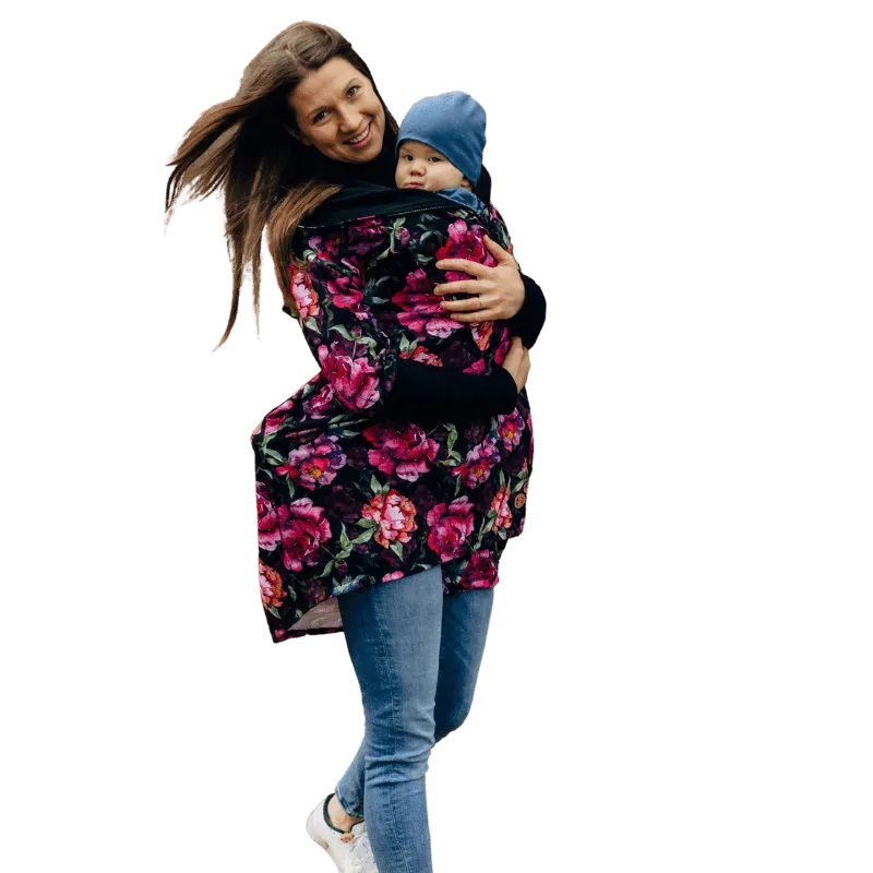 Babywearing Hoodie Peony by LennyLamb