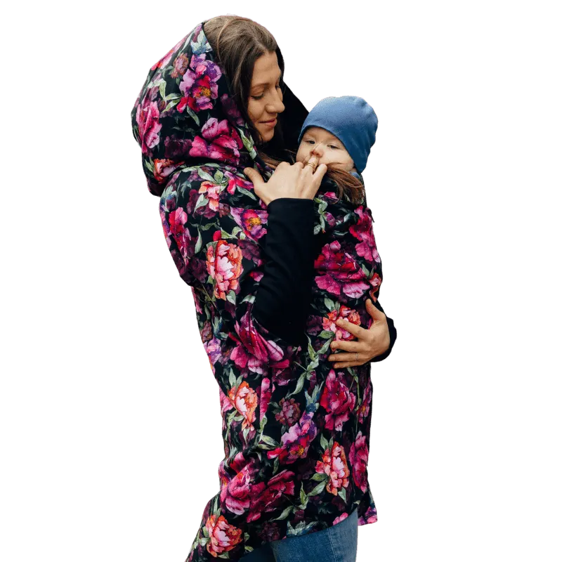 Babywearing Hoodie Peony by LennyLamb