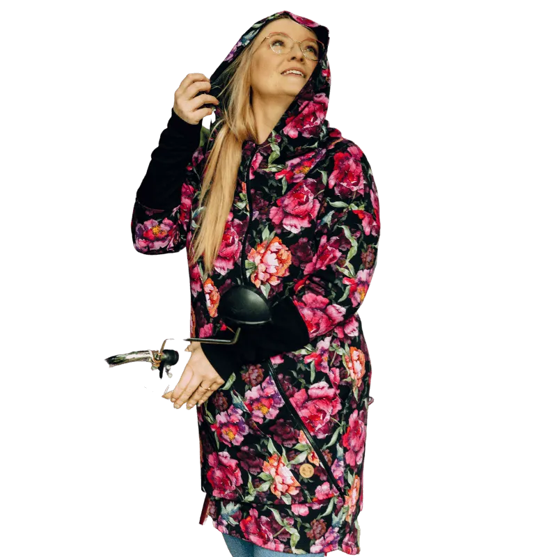 Babywearing Hoodie Peony by LennyLamb