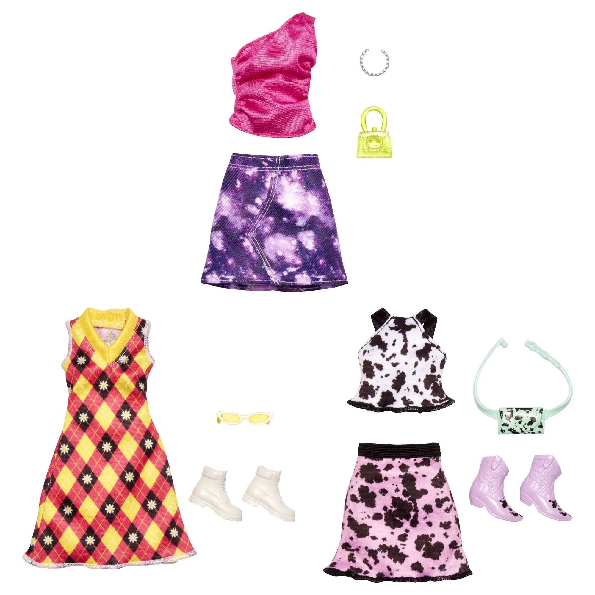 Barbie Complete Looks Fashions And Accessories Argyle Dress