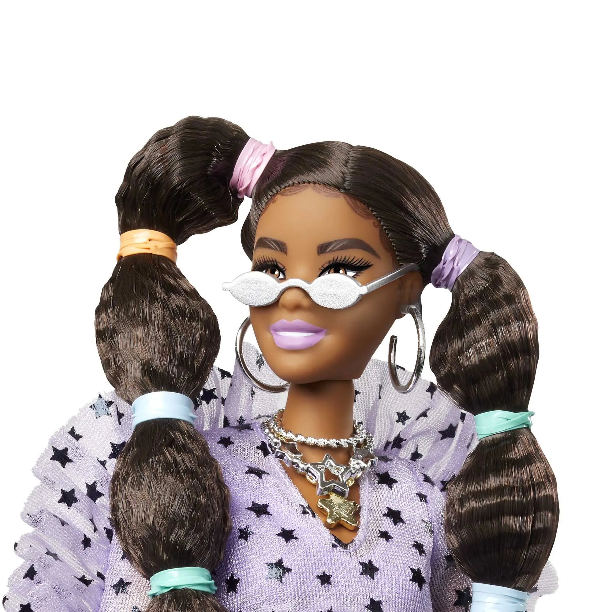 Barbie Extra Doll #7 in Top & Furry Shrug With Pet Pomeranian For Kids 3 Years Old & Up