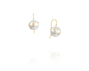 Baroque Freshwater Pearl Camelot Earrings