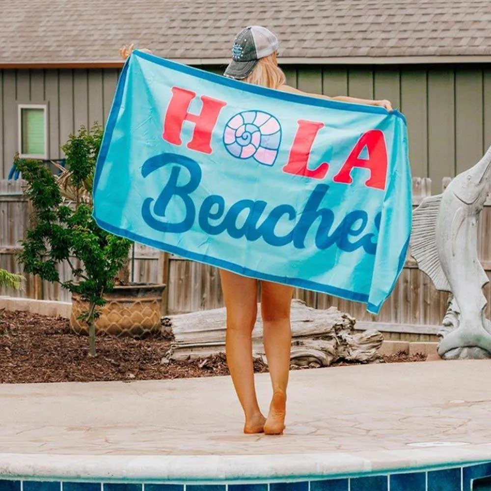 Beach TOWELS with matching travel bag Large thick microfiber 63 x 31 Quick dry 10 Styles