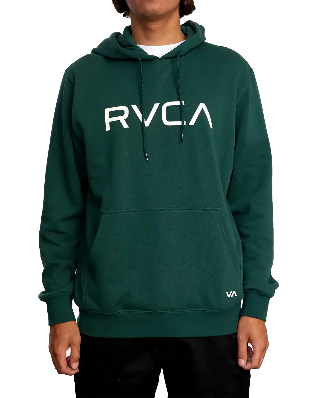 Big RVCA Hoodie in Hunter Green