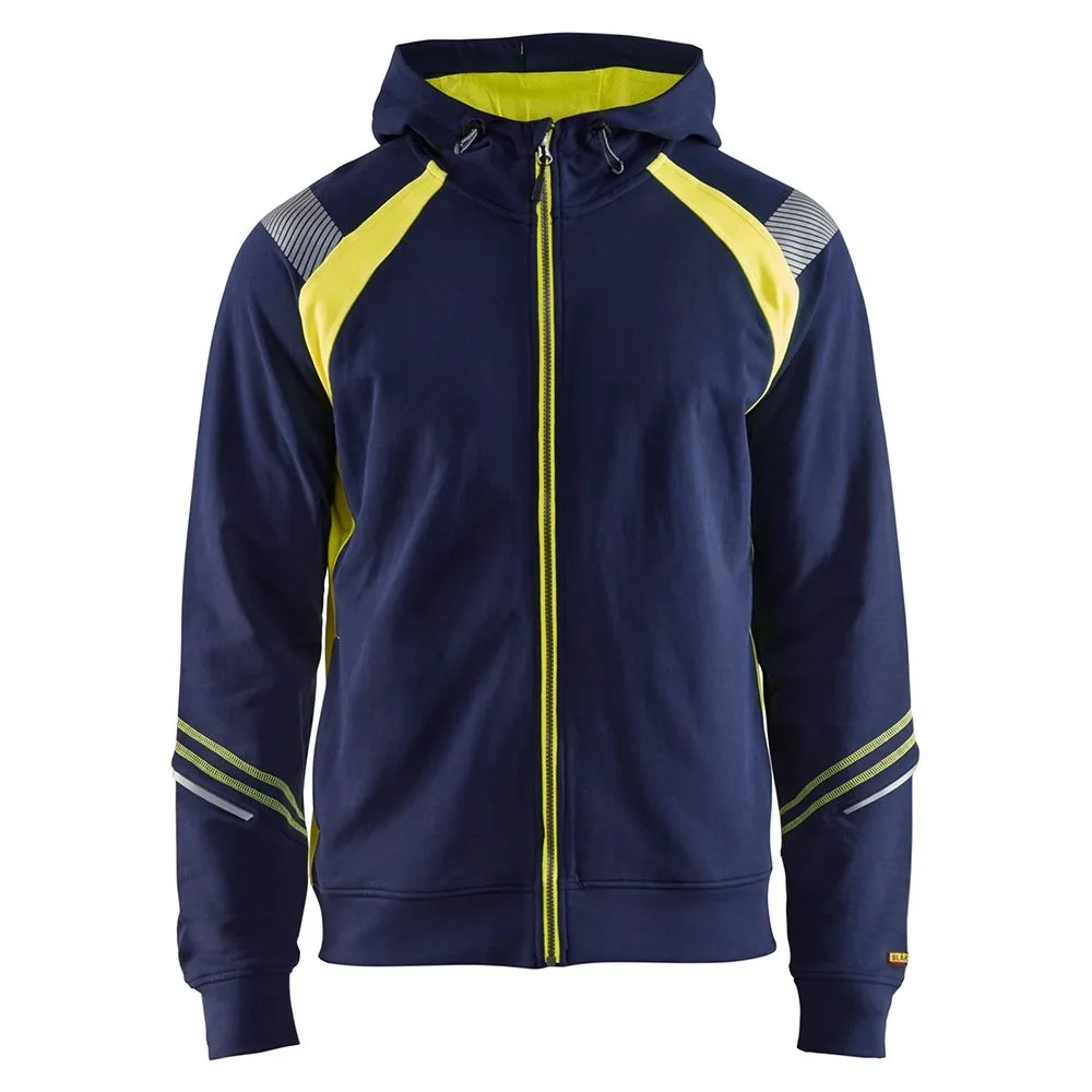 Bl&#xE5;kl&#xE4;der&#x20;3433-1158&#x20;Hooded&#x20;Sweatshirt&#x20;Visible&#x20;Full-Zip&#x20;-&#x20;Navy