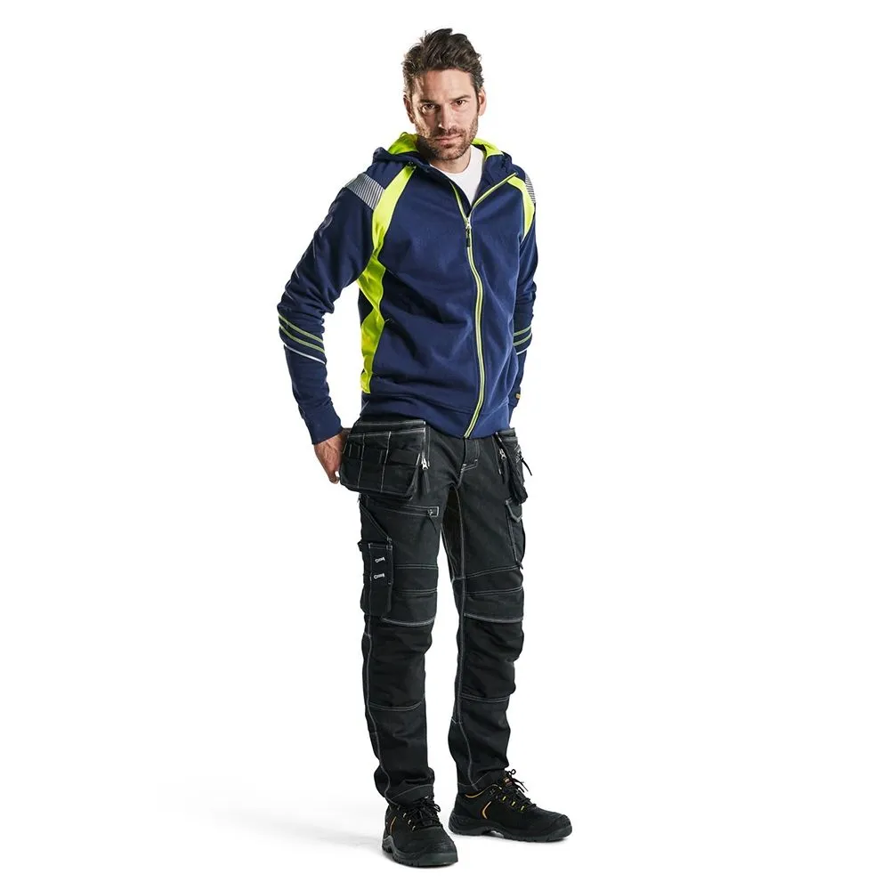 Bl&#xE5;kl&#xE4;der&#x20;3433-1158&#x20;Hooded&#x20;Sweatshirt&#x20;Visible&#x20;Full-Zip&#x20;-&#x20;Navy
