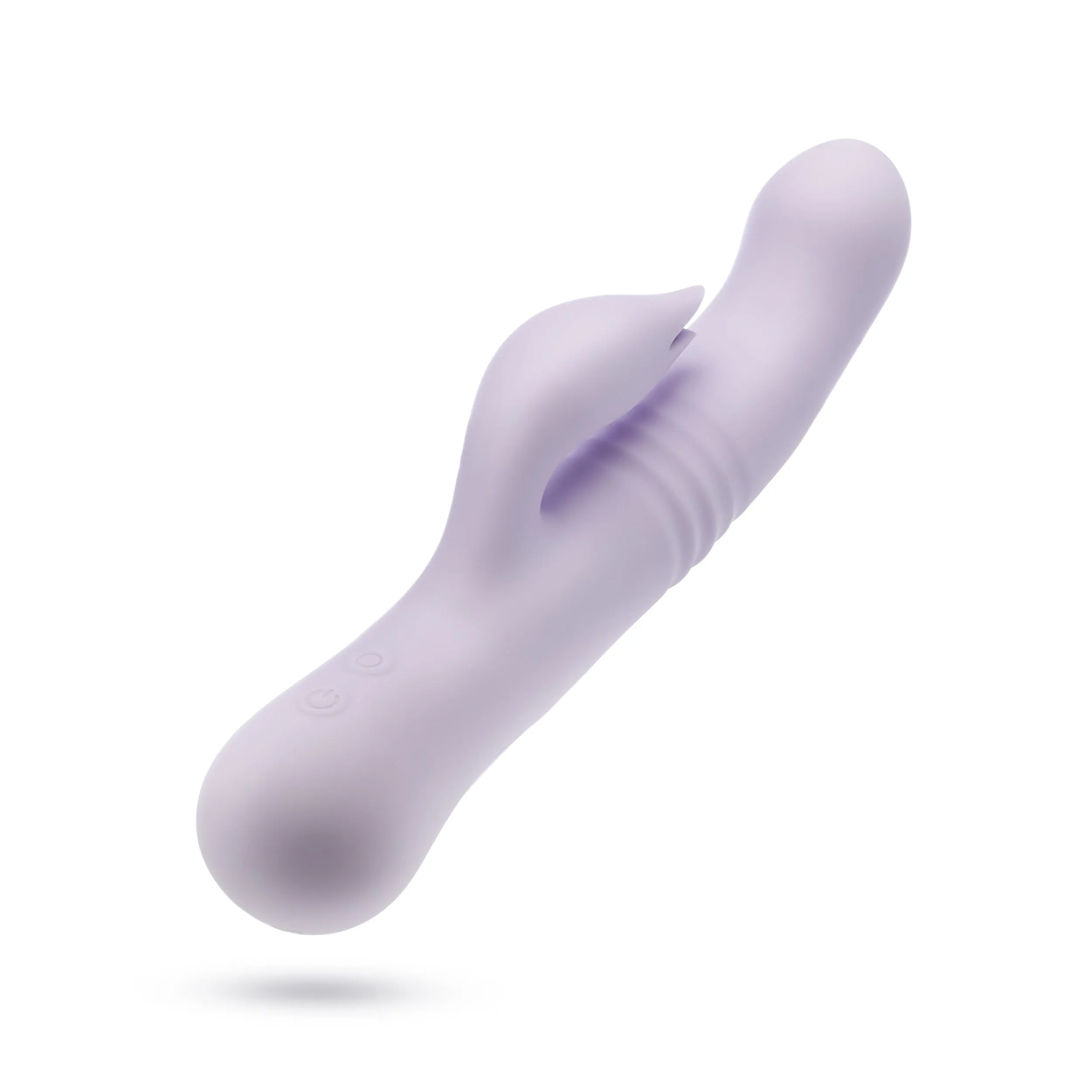 Blush | Rylee 9.25 Inch G Spot Clitoral Dual Stimulation Rabbit Vibrator In Lavender - 10 Thrusting Vibrations - Soft Silicone