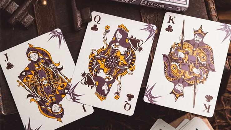 Boom Purple Playing Cards