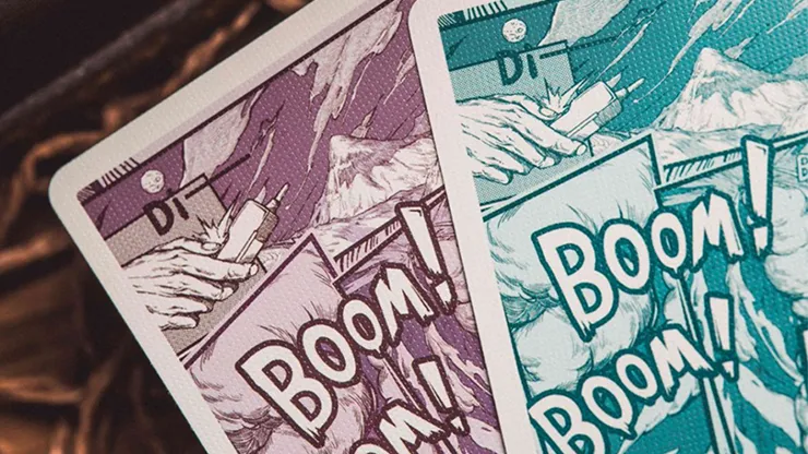 Boom Purple Playing Cards