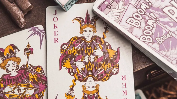 Boom Purple Playing Cards