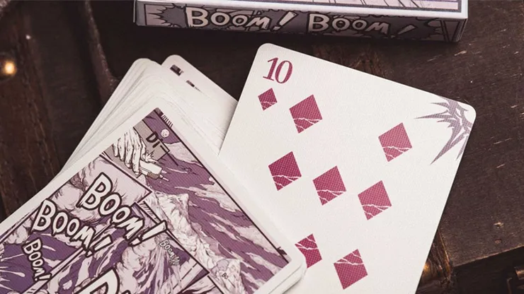 Boom Purple Playing Cards