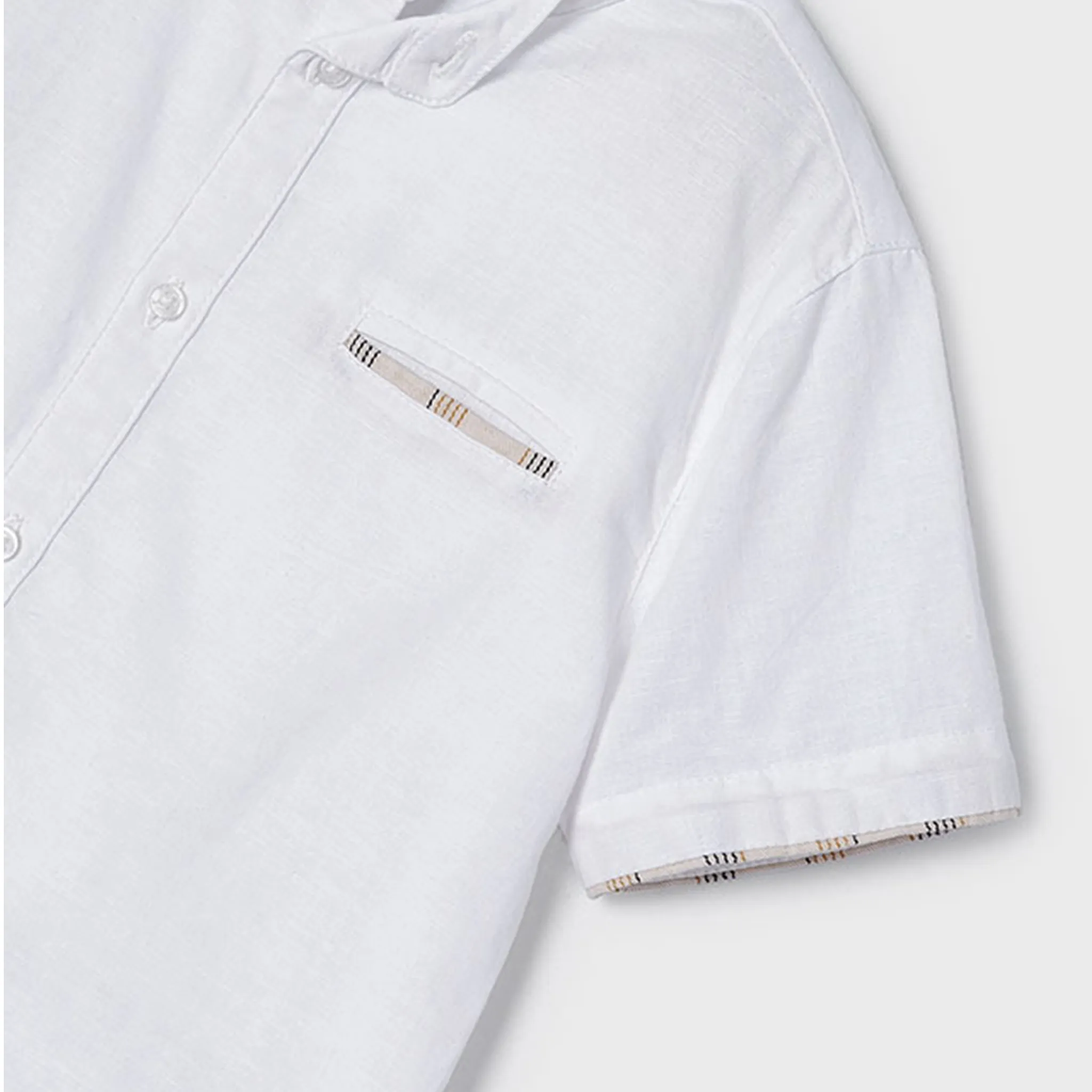 Boys Striped Linen Shirt and Short Set
