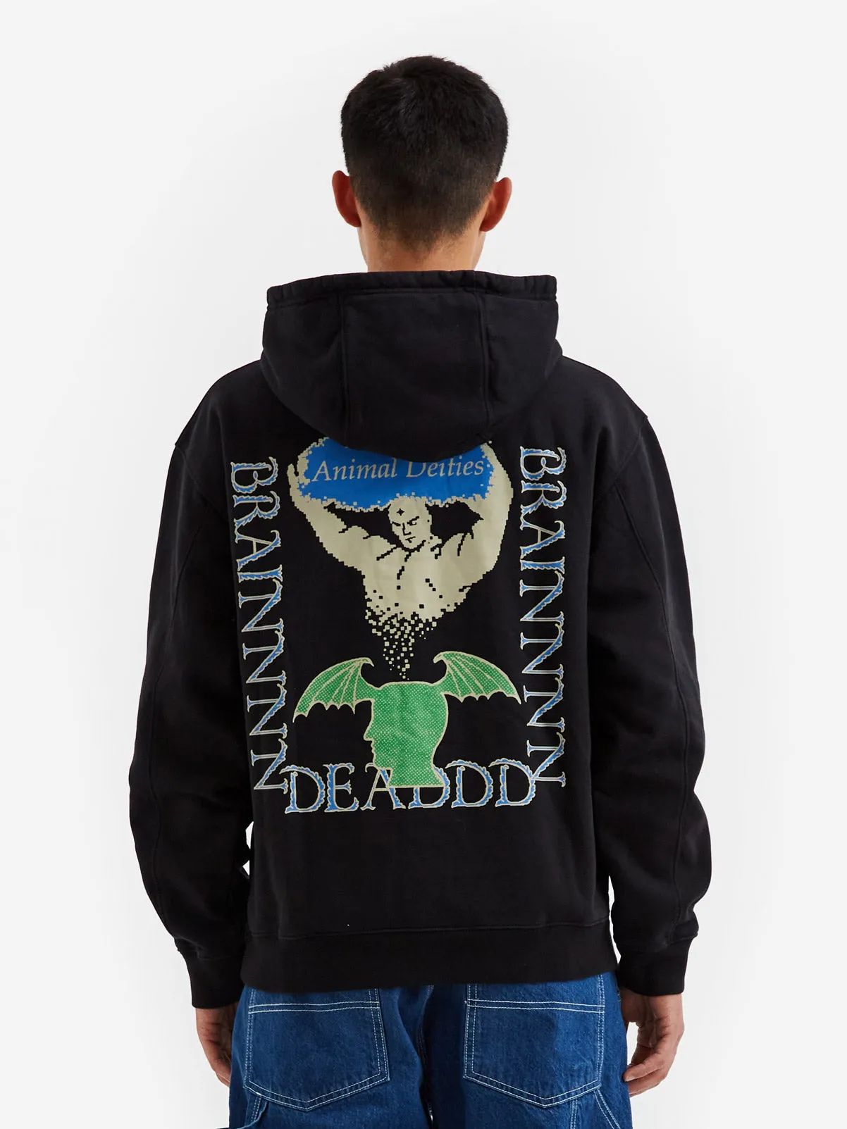 Brain Dead Animal Dieties Hoodie - Black