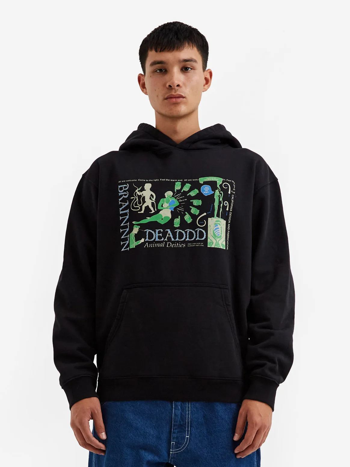 Brain Dead Animal Dieties Hoodie - Black