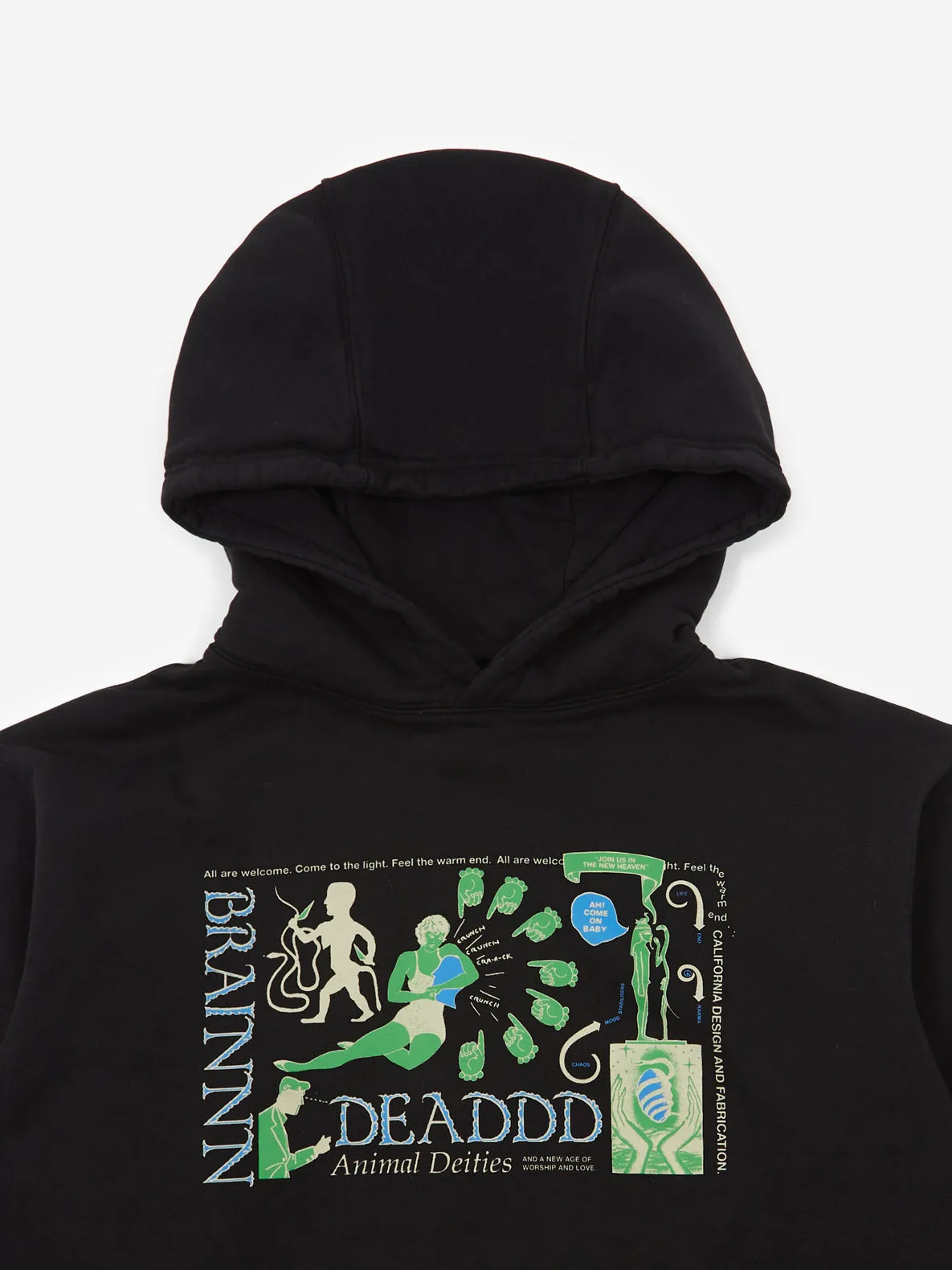 Brain Dead Animal Dieties Hoodie - Black