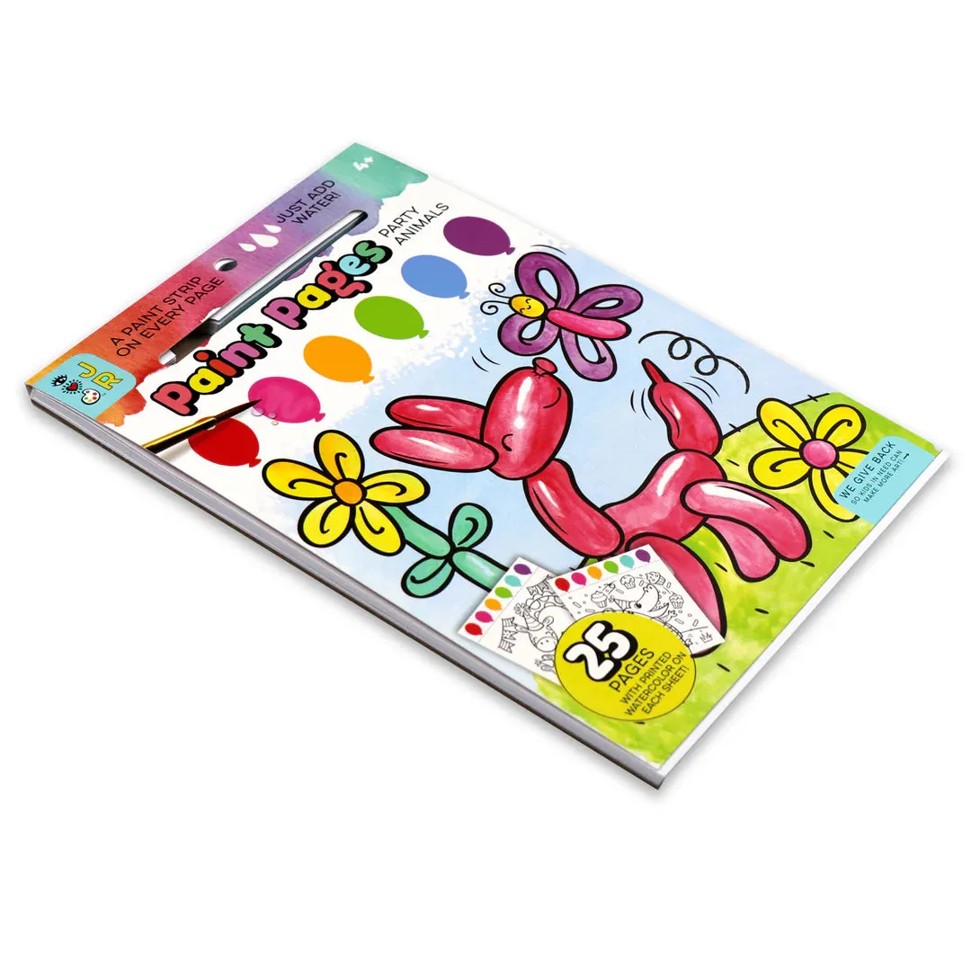 Bright Stripes - Paint Pages - Party Animals