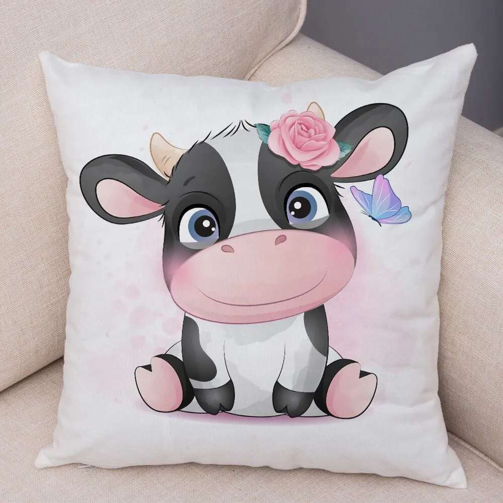 Cute Cartoon Animal Pillowcase - Decorative Cushion Cover